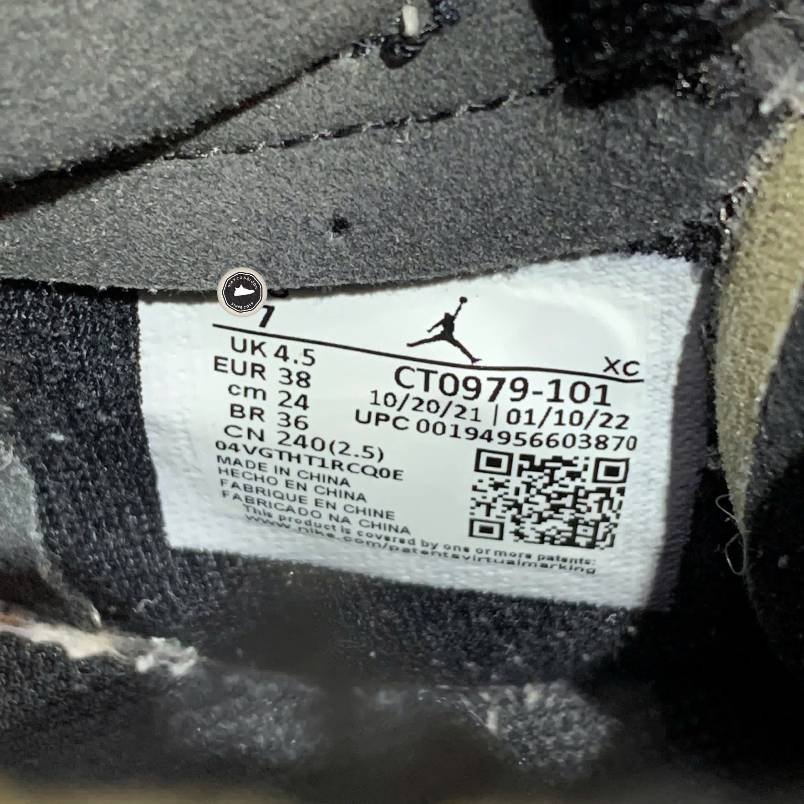 AIR JORDAN 1 HIGH ZOOM CMFT 'EASTER' CT0979-101 SIZE 38 – GIÀY 2HAND CHÍNH HÃNG