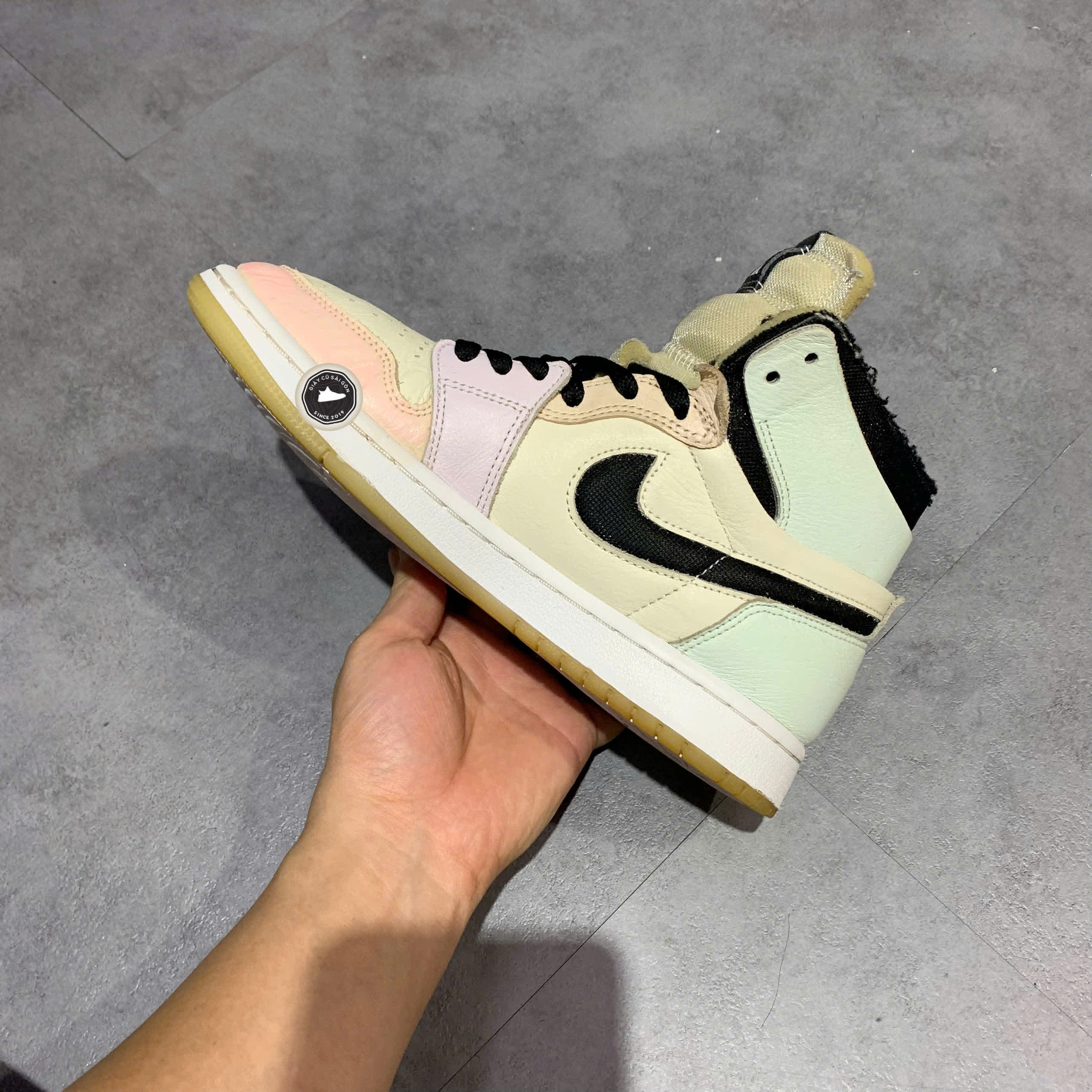 AIR JORDAN 1 HIGH ZOOM CMFT 'EASTER' CT0979-101 SIZE 38 – GIÀY 2HAND CHÍNH HÃNG