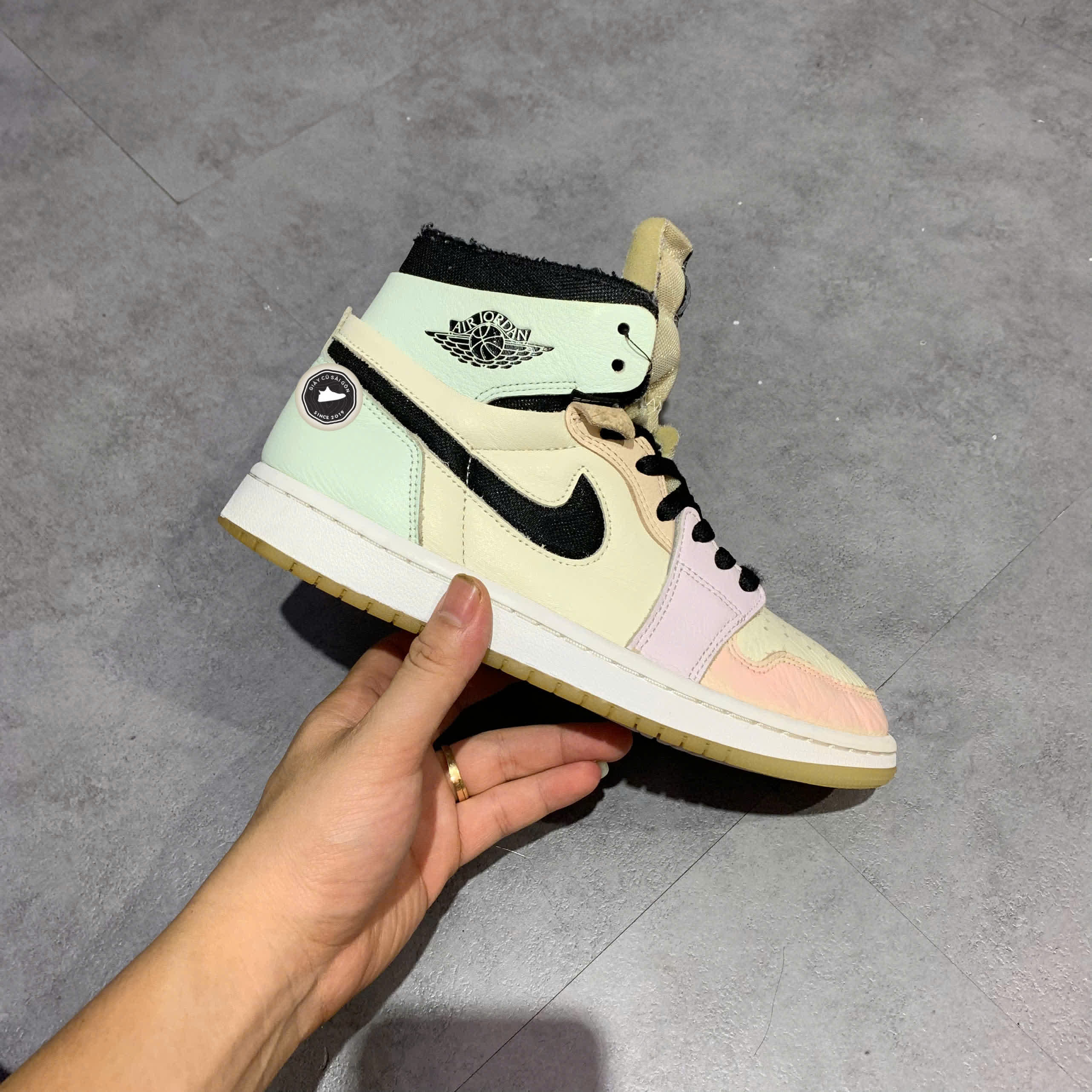AIR JORDAN 1 HIGH ZOOM CMFT 'EASTER' CT0979-101 SIZE 38 – GIÀY 2HAND CHÍNH HÃNG