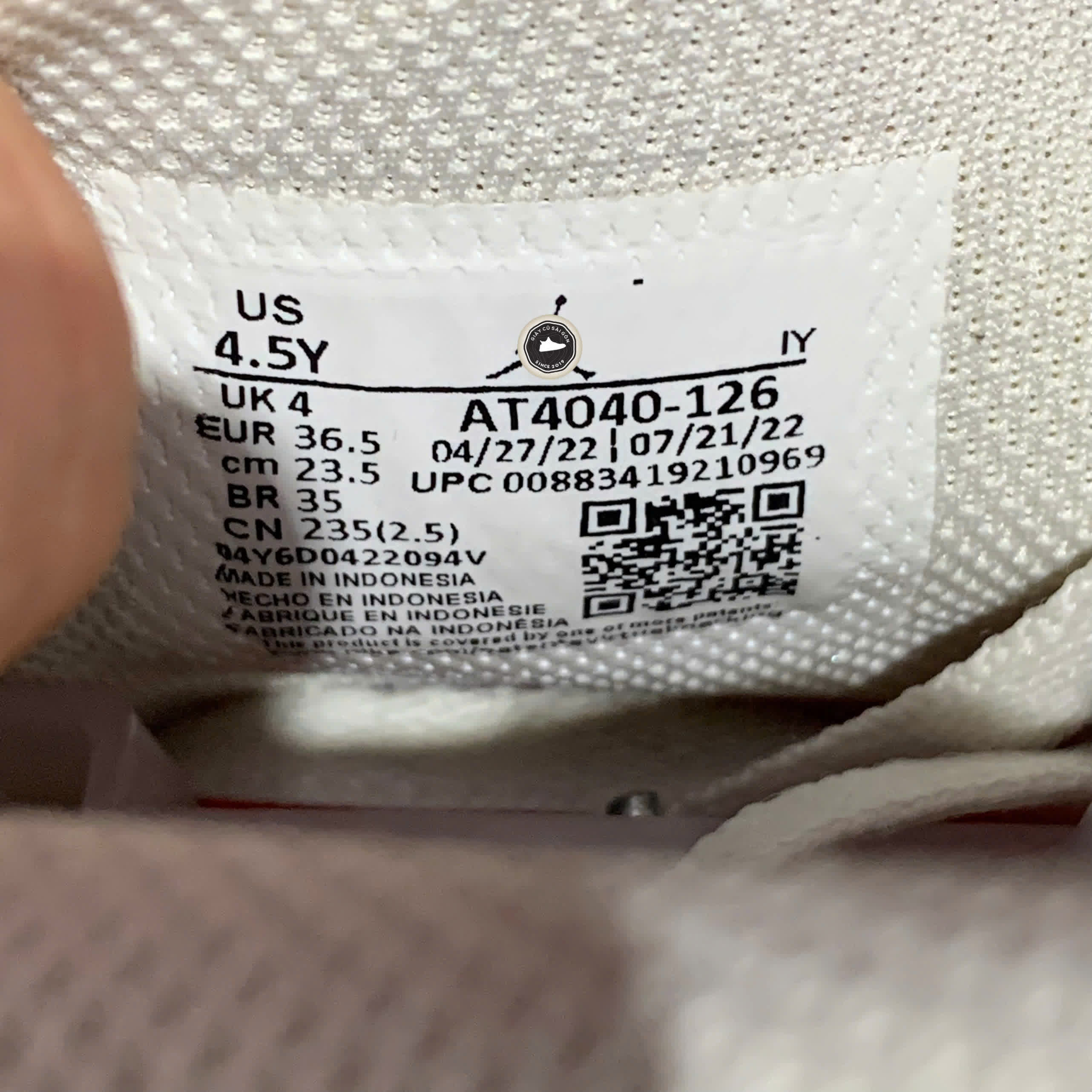 NIKE AIR JORDAN 1 RETRO HIGH OG “ORIGIN STORY” - AT4040 126 SIZE 36.5 GIÀY 2HAND CHÍNH HÃNG