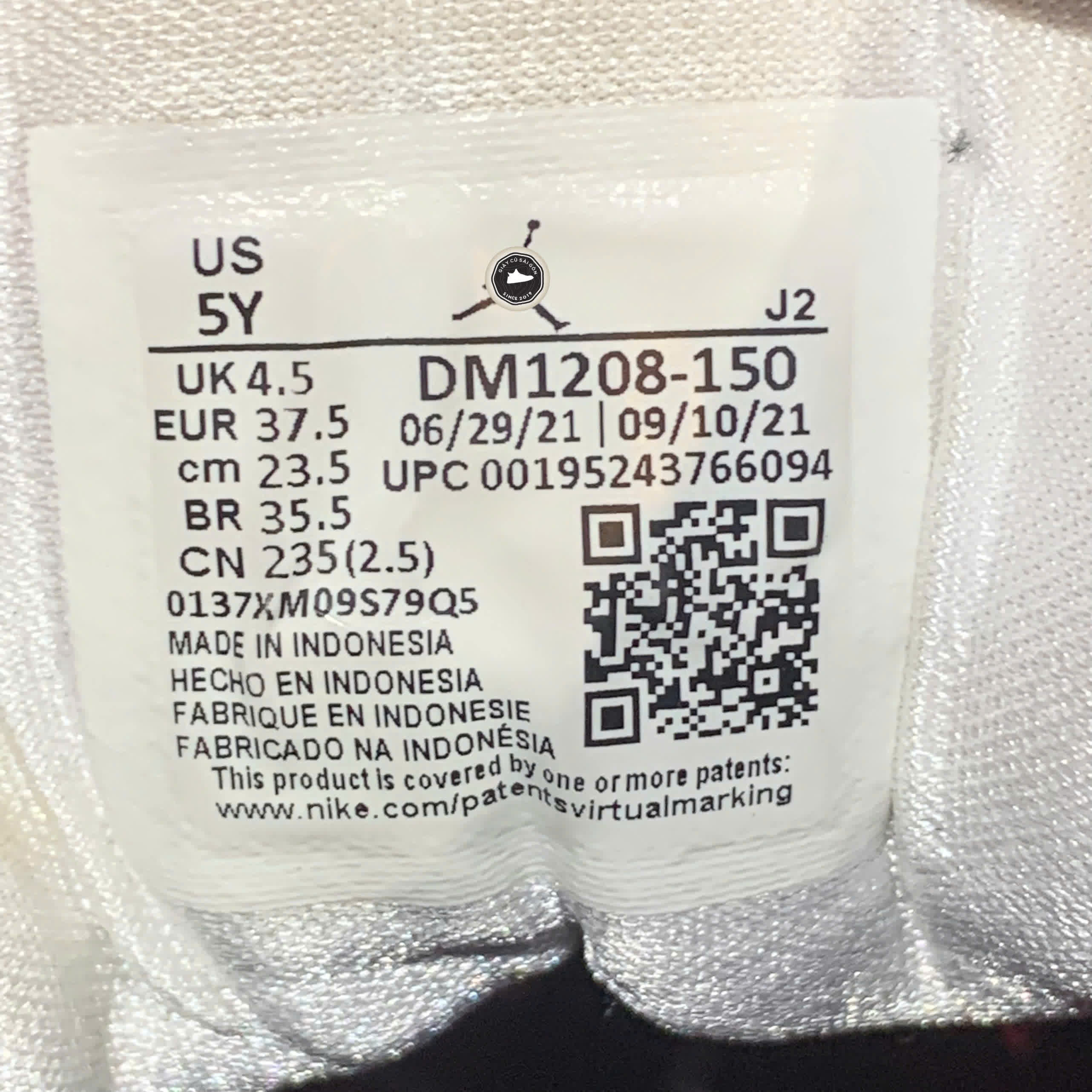 NIKE AIR JORDAN 1 MID SE “WHITE BLACK MULTI-COLOR” - DM1208 150 SIZE 37.5 GIÀY 2HAND CHÍNH HÃNG