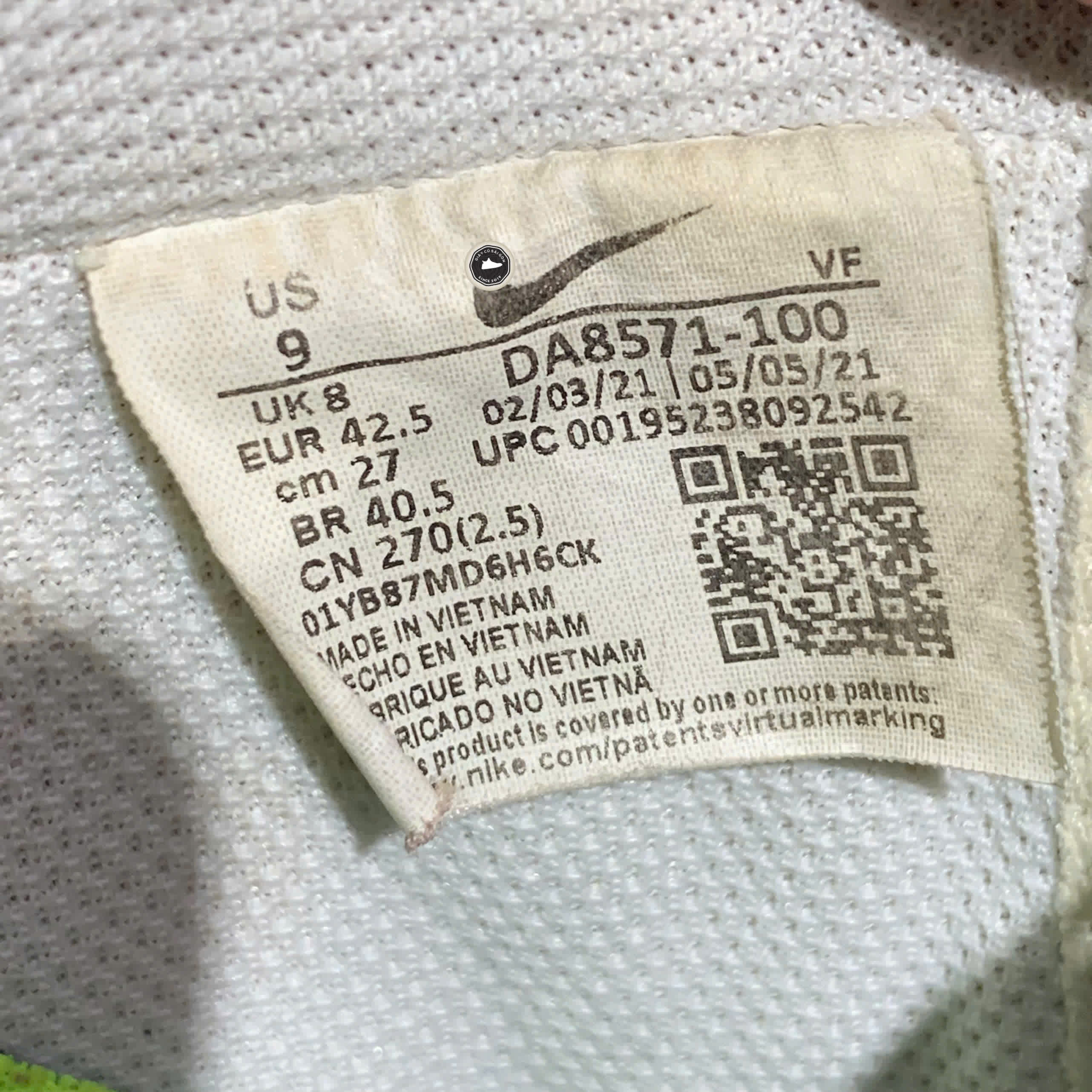 NIKE AIR FORCE 1 '07 DA8571 100 SIZE 42.5 GIÀY 2HAND CHÍNH HÃNG
