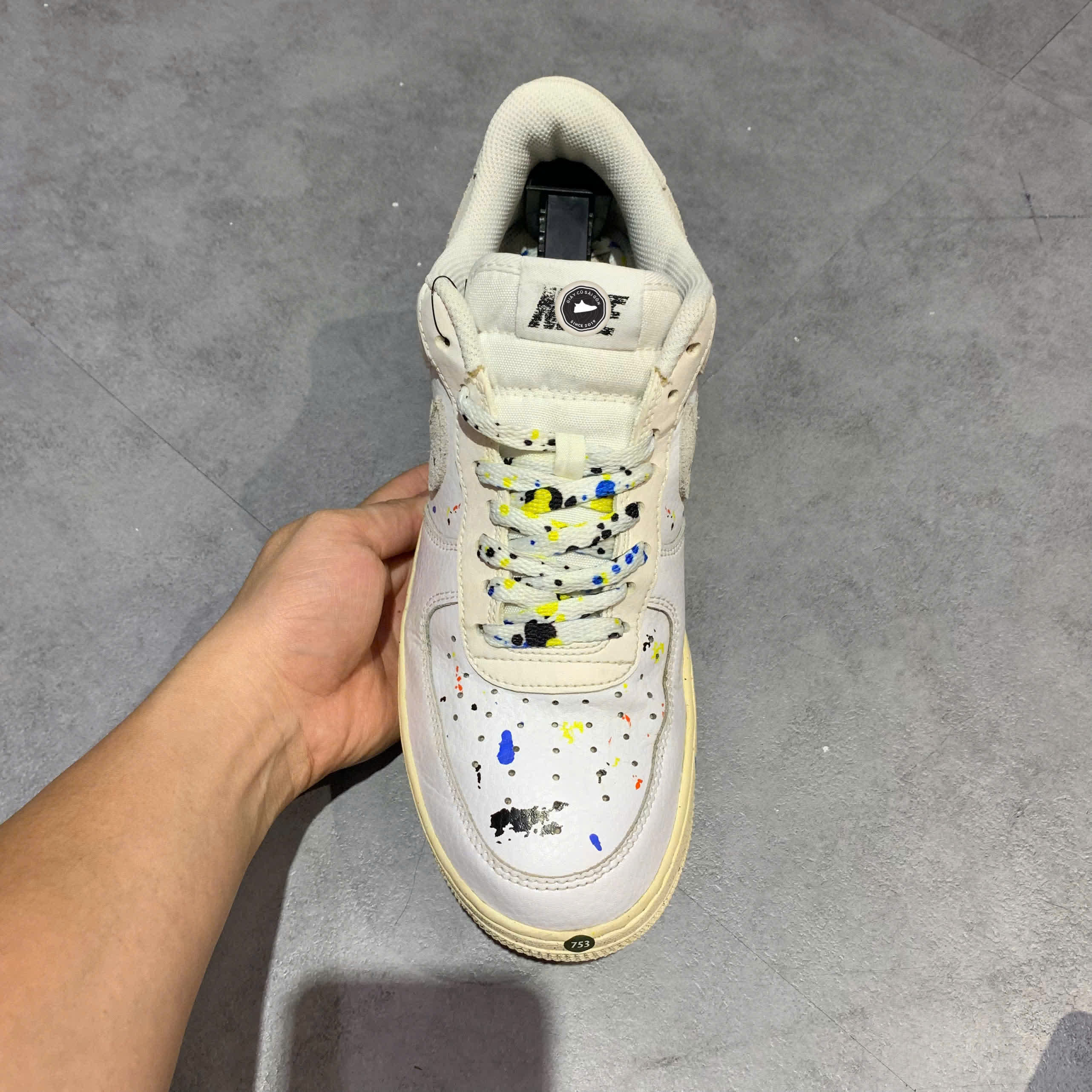 NIKE AIR FORCE 1 SHADOW CZ0339 100 SIZE 42.5 GIÀY 2HAND CHÍNH HÃNG