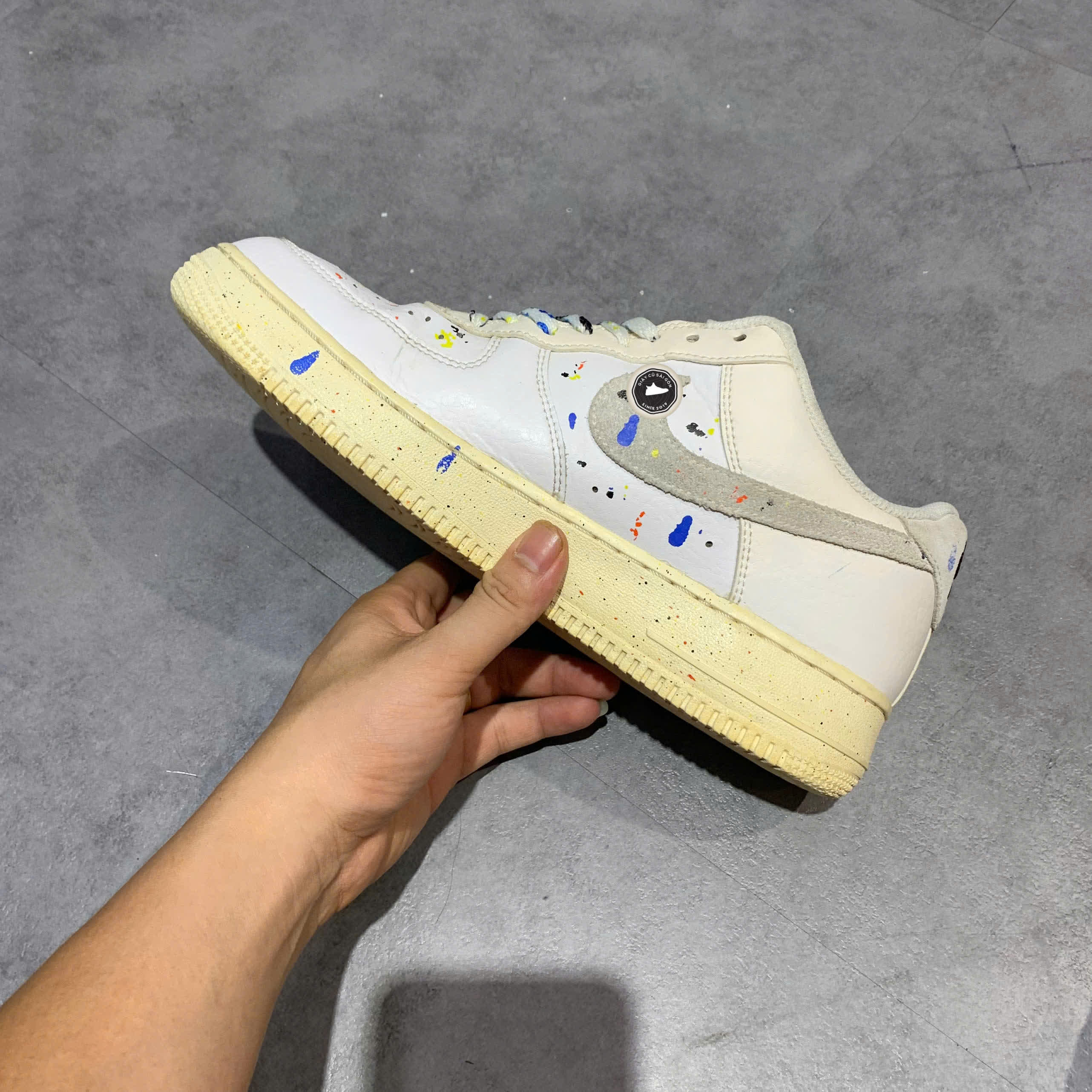 NIKE AIR FORCE 1 SHADOW CZ0339 100 SIZE 42.5 GIÀY 2HAND CHÍNH HÃNG