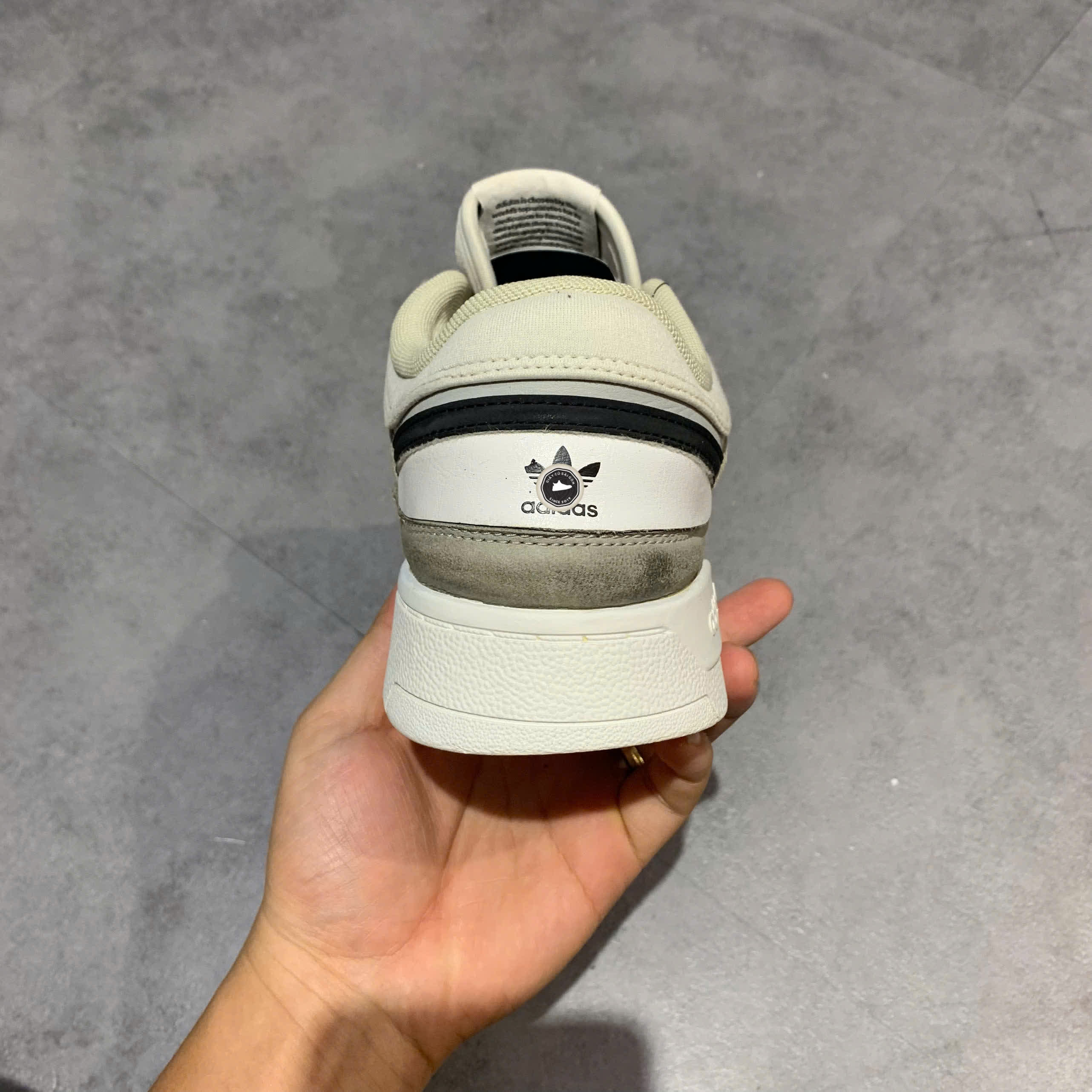 ADIDAS DROP STEP 'WHITE GREY' GV9294 SIZE 42 GIÀY 2HAND CHÍNH HÃNG