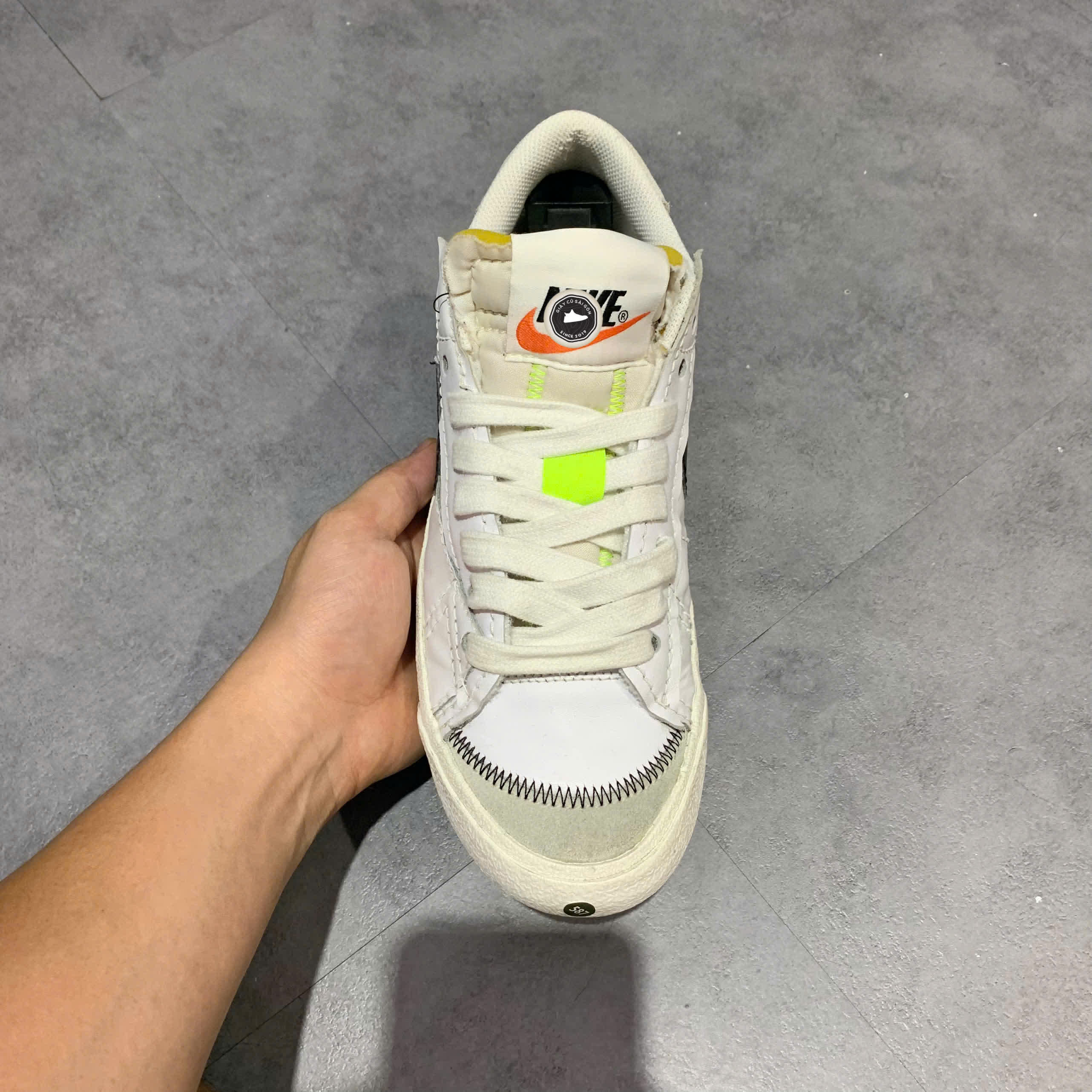 NIKE BLAZER LOW '77 JUMBO DN2158-101 SIZE 42 GIÀY 2HAND CHÍNH HÃNG