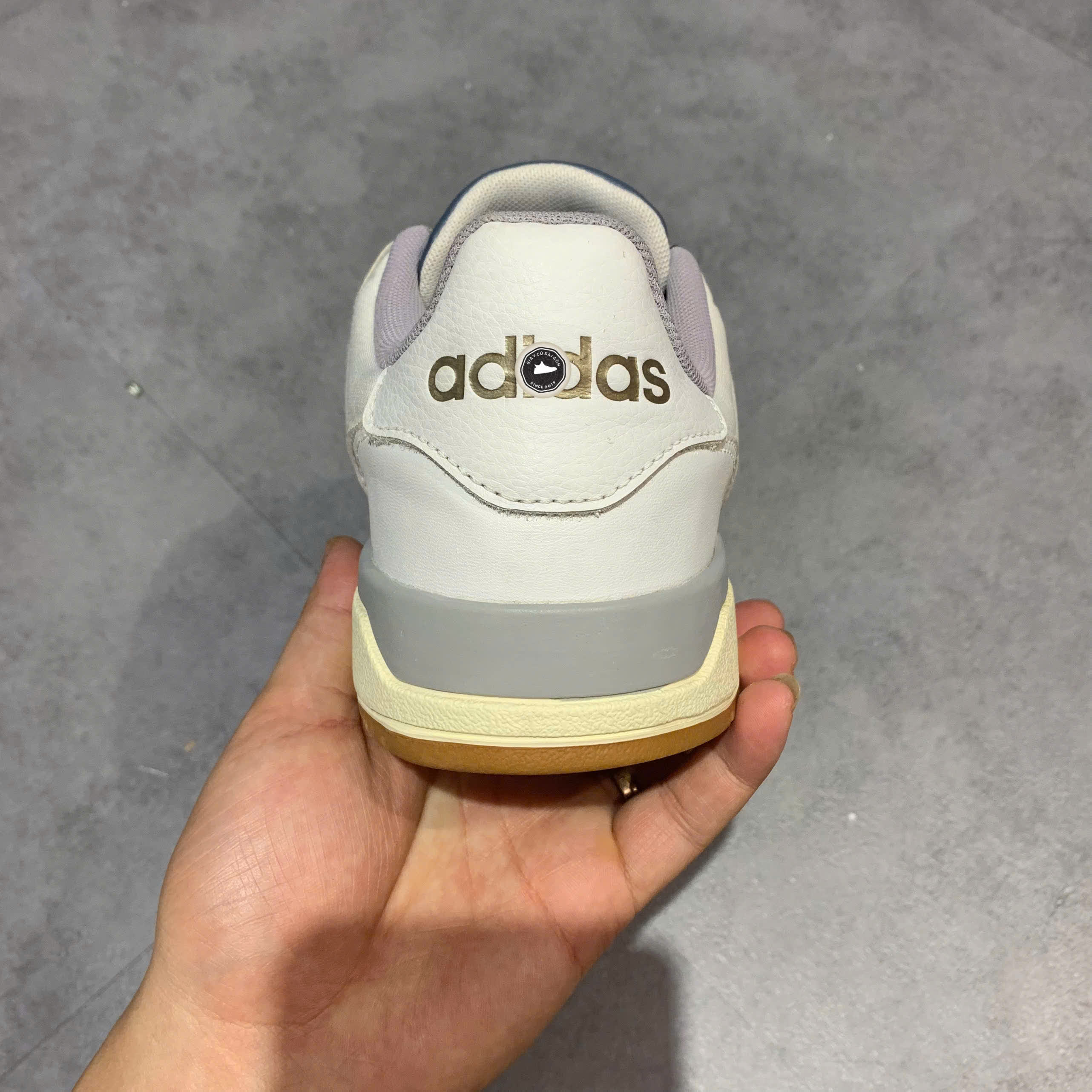 ADIDAS ENTRAP 'WHITE GLORY GREY' FW3463 SIZE 42 GIÀY 2HAND CHÍNH HÃNG