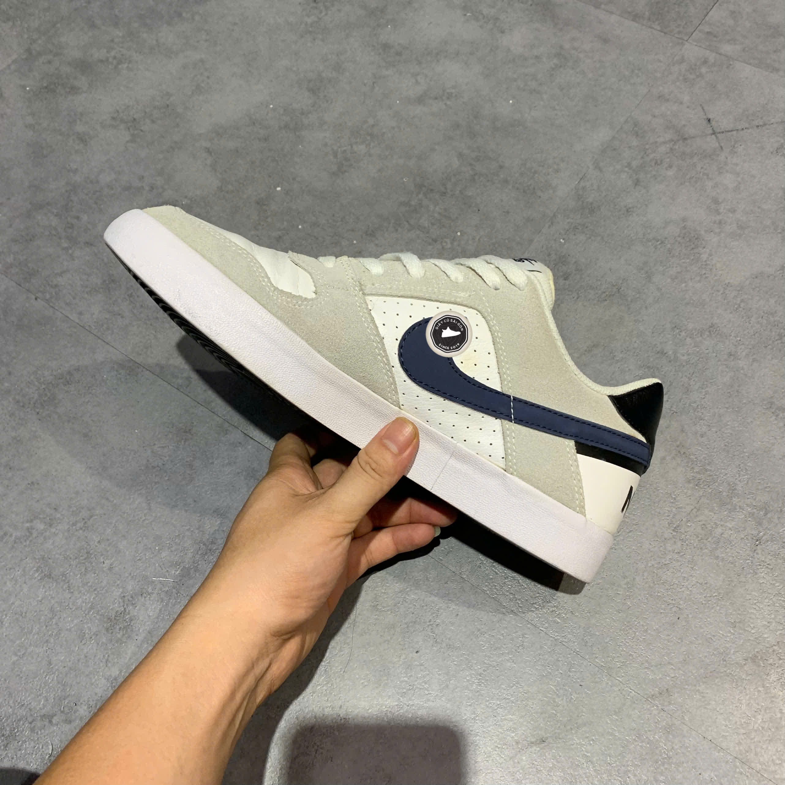 NIKE DELTA FORCE VULC SB 'WHITE THUNDER BLUE' 942237-100 SIZE 44 GIÀY 2HAND
