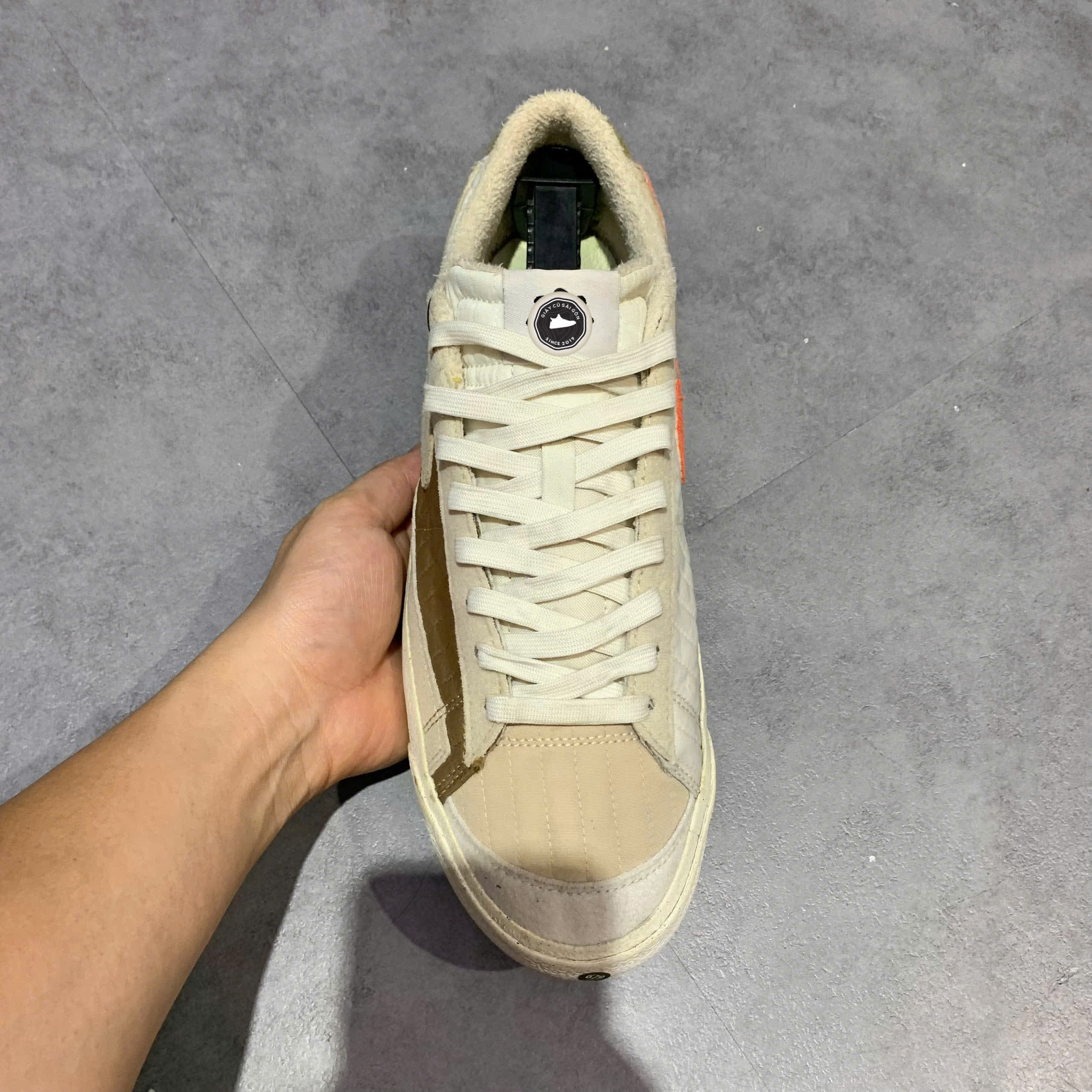 NIKE BLAZER 77 LOW PREMIUM SAIL BROWN KELP ORANGE DD8026 100 SIZE 43 GIÀY 2HAND CHÍNH HÃNG