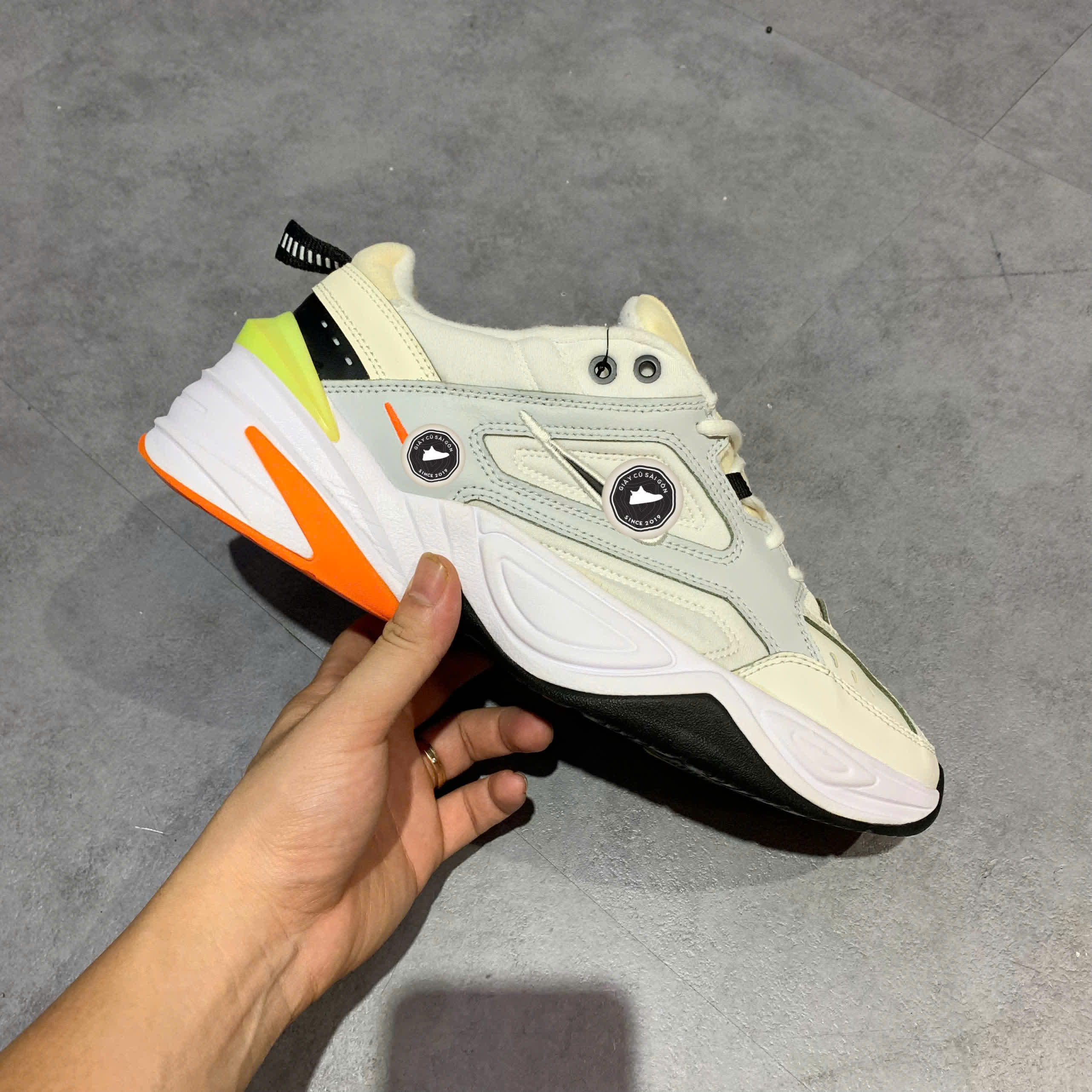 NIKE M2K TEKNO 'PURE PLATINUM' – AV4789 004 SIZE 43 GIÀY 2HAND CHÍNH HÃNG