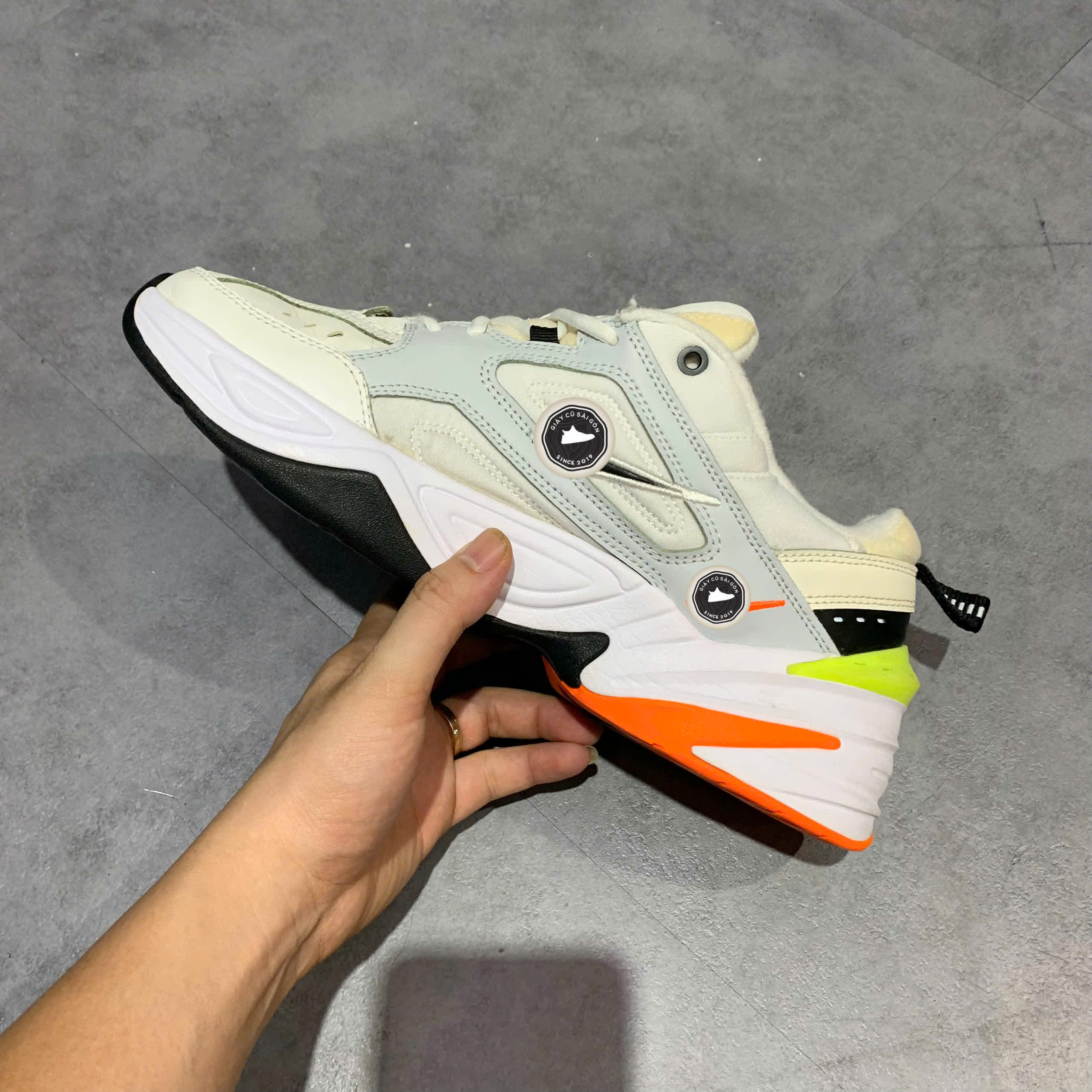 NIKE M2K TEKNO 'PURE PLATINUM' – AV4789 004 SIZE 43 GIÀY 2HAND CHÍNH HÃNG