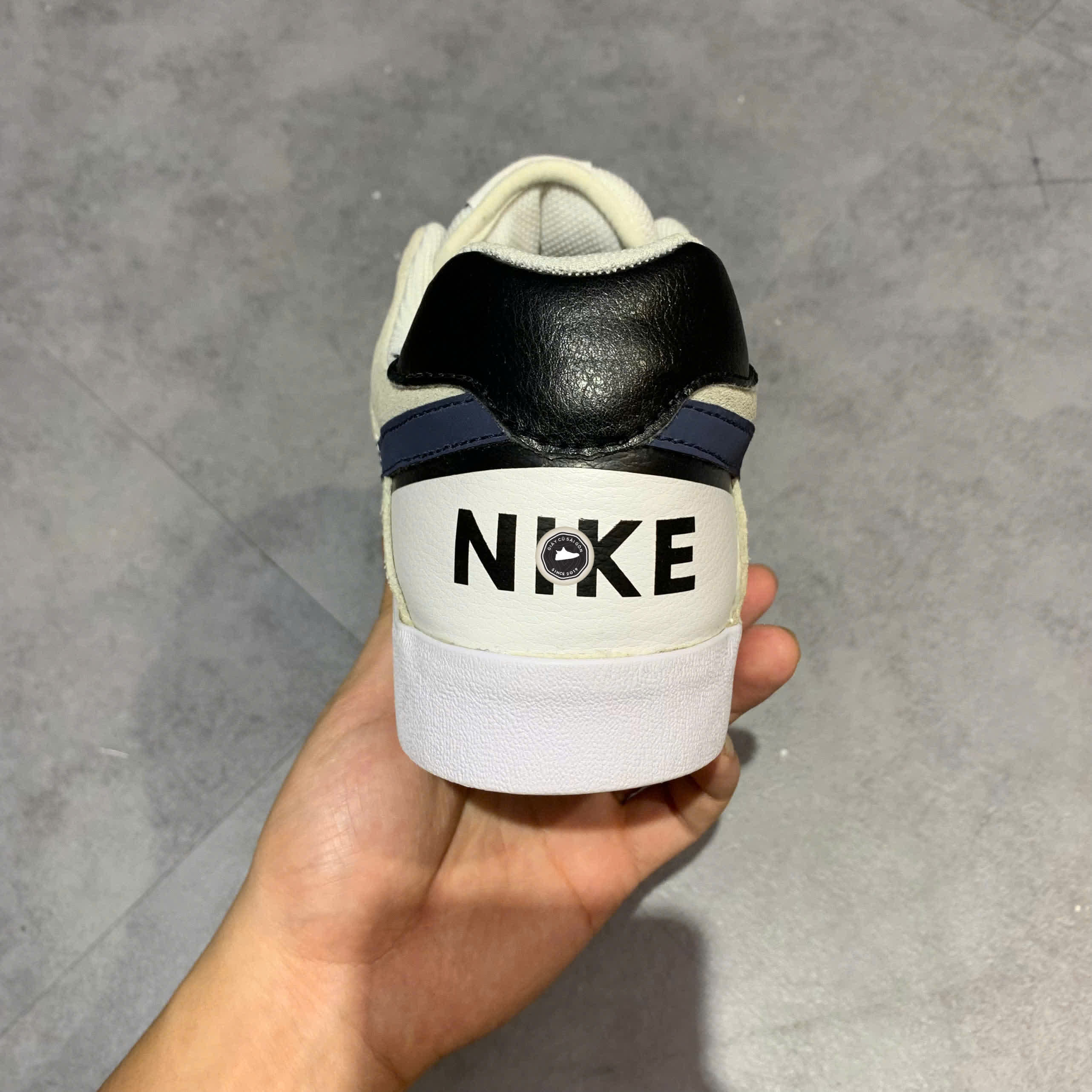 NIKE SB DELTA FORCE VULC 'WHITE/THUNDER BLUE' 942237-100 SIZE 44 GIÀY 2HAND CHÍNH HÃNG