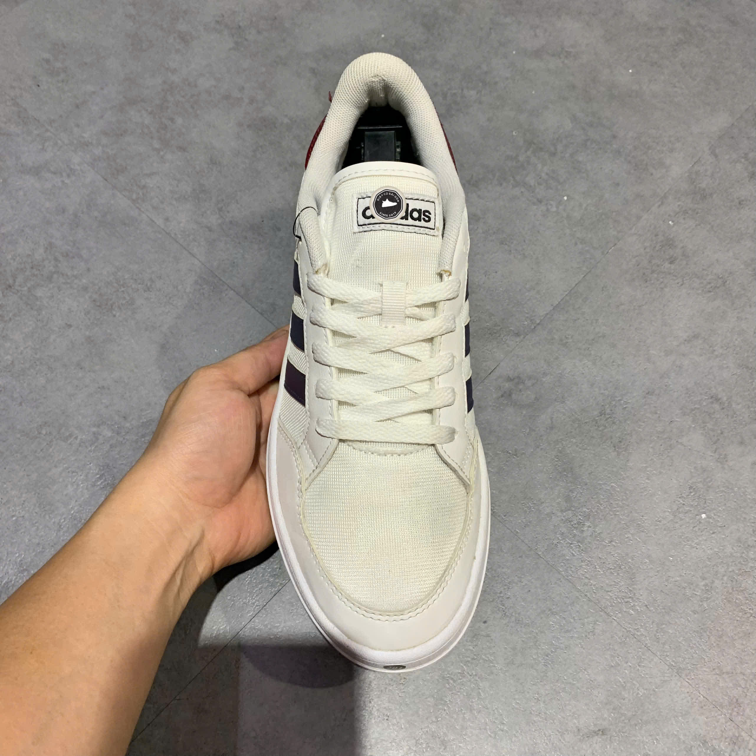 ADIDAS ZAPATILLAS BREAKNET CLOUD WHITE – SIZE 41 1/3 – GIÀY 2HAND CHÍNH HÃNG