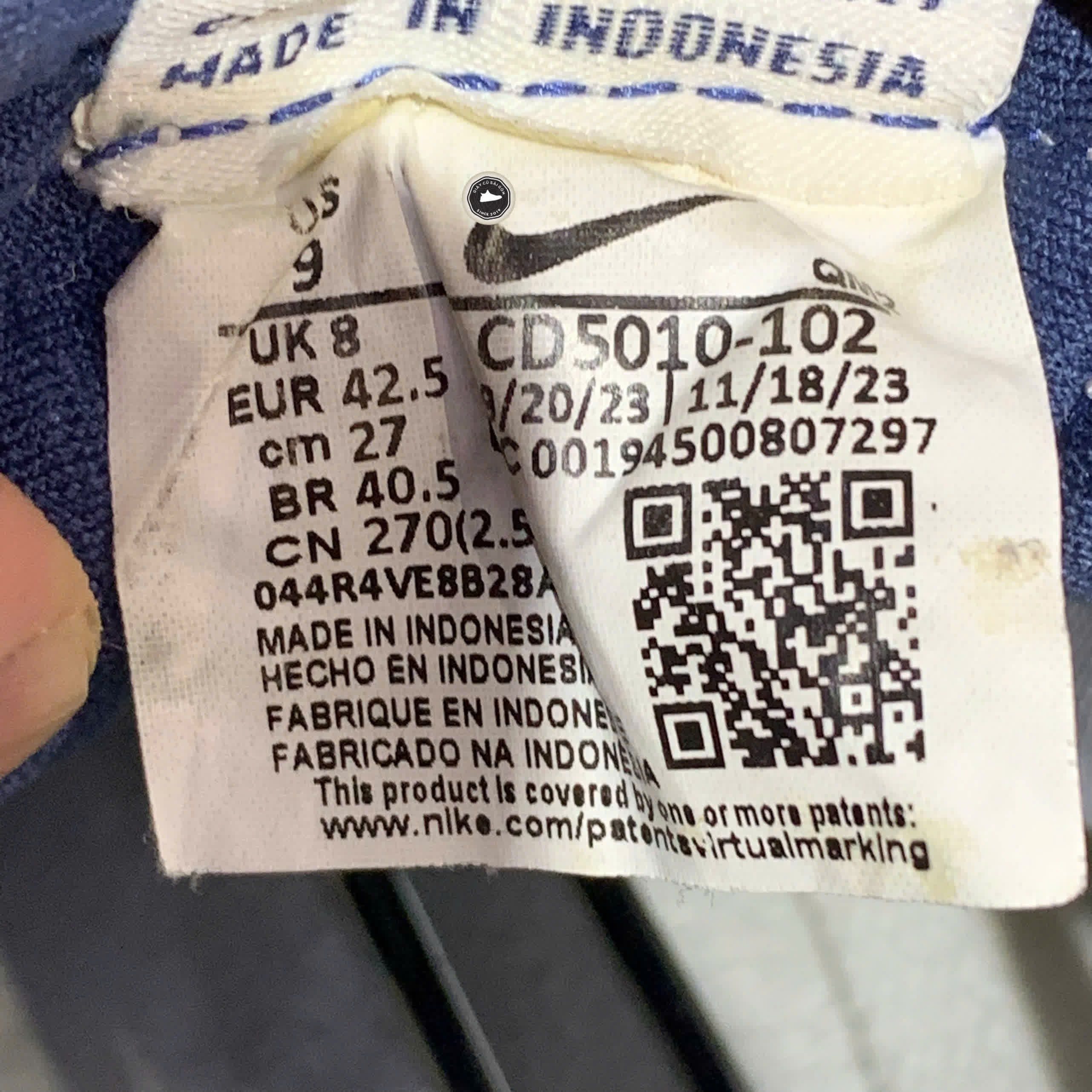 NIKE SB HERITAGE VULC 'CLOUD WHITE NAVY' CD5010-102 SIZE 42.5 – GIÀY 2HAND CHÍNH HÃNG