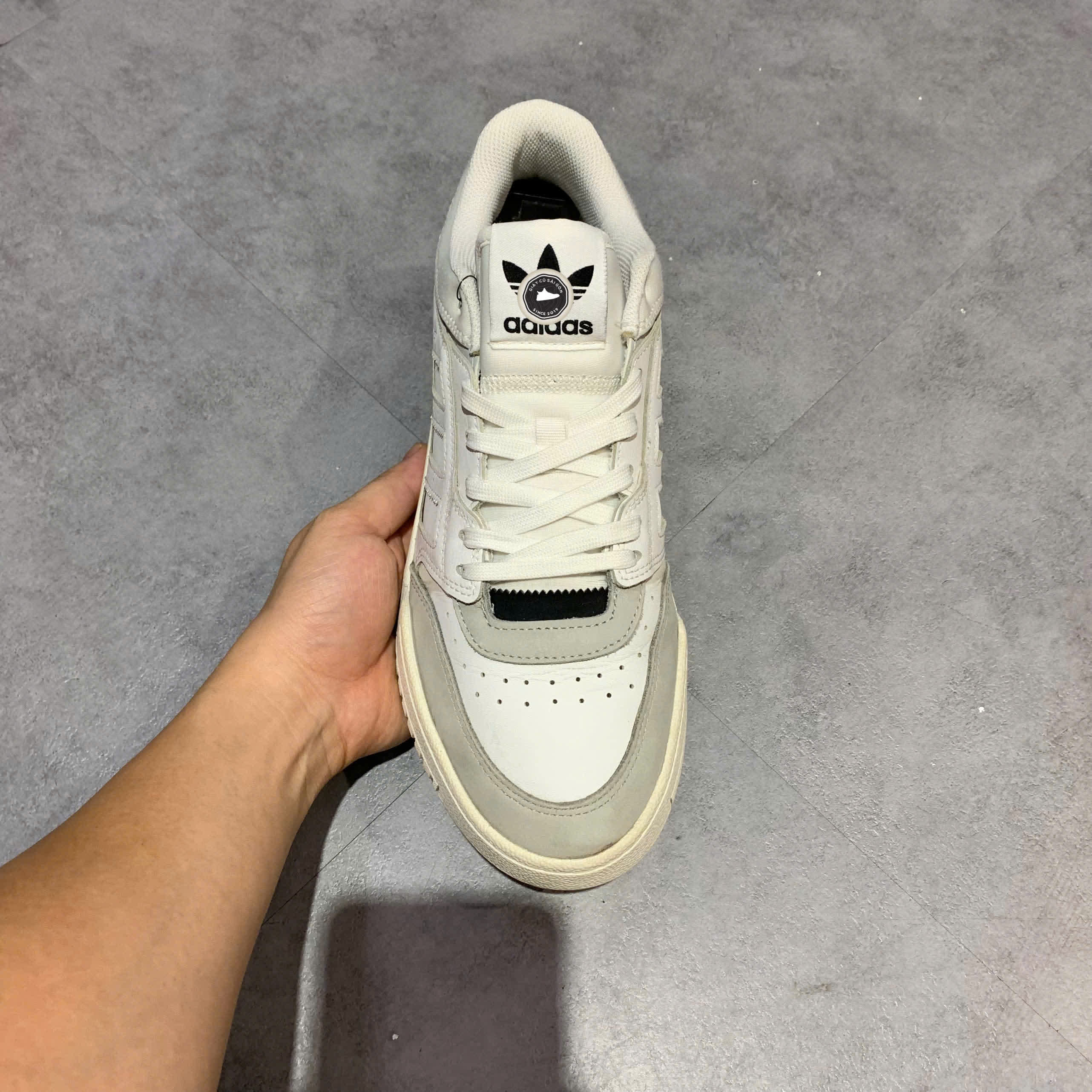 ADIDAS DROP STEP 'WHITE GREY' GV9294 SIZE 42 GIÀY 2HAND CHÍNH HÃNG