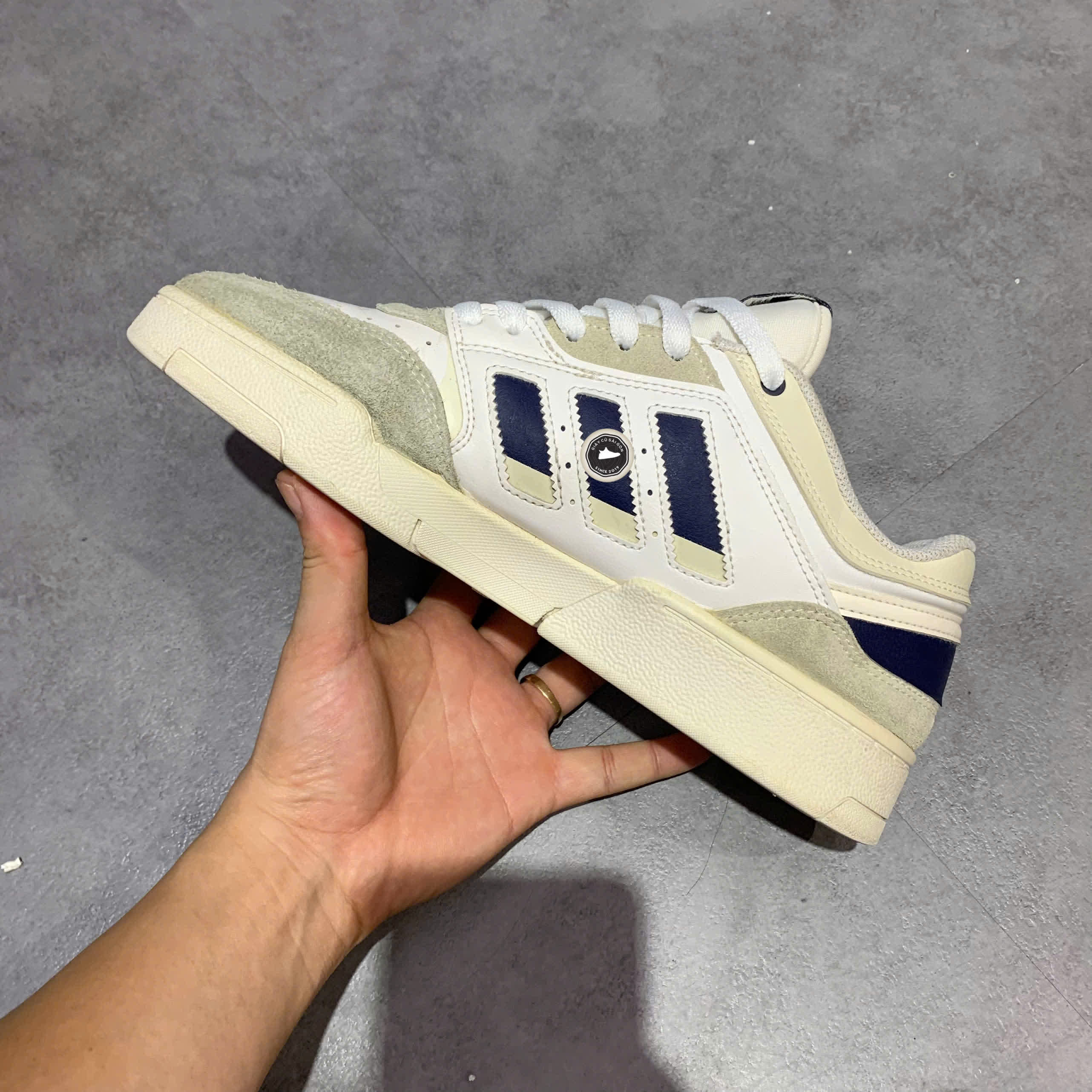 ADIDAS APE ADIPRENE 'BLUE WHITE' 779001 SIZE 42 GIÀY 2HAND CHÍNH HÃNG