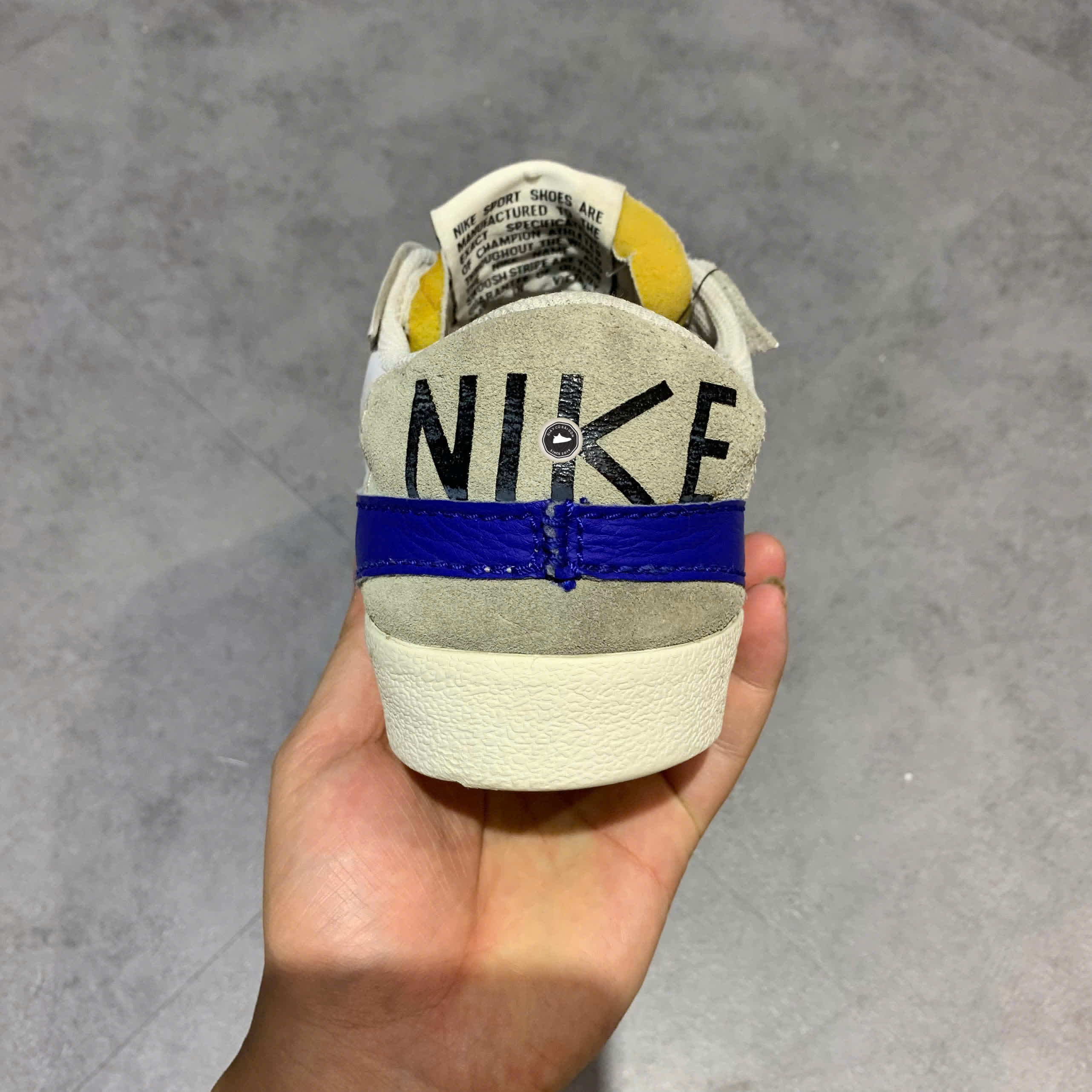 NIKE BLAZER LOW '77 JUMBO 'WHITE OLD ROYAL' DQ8768-100 SIZE 44 – GIÀY 2HAND CHÍNH HÃNG