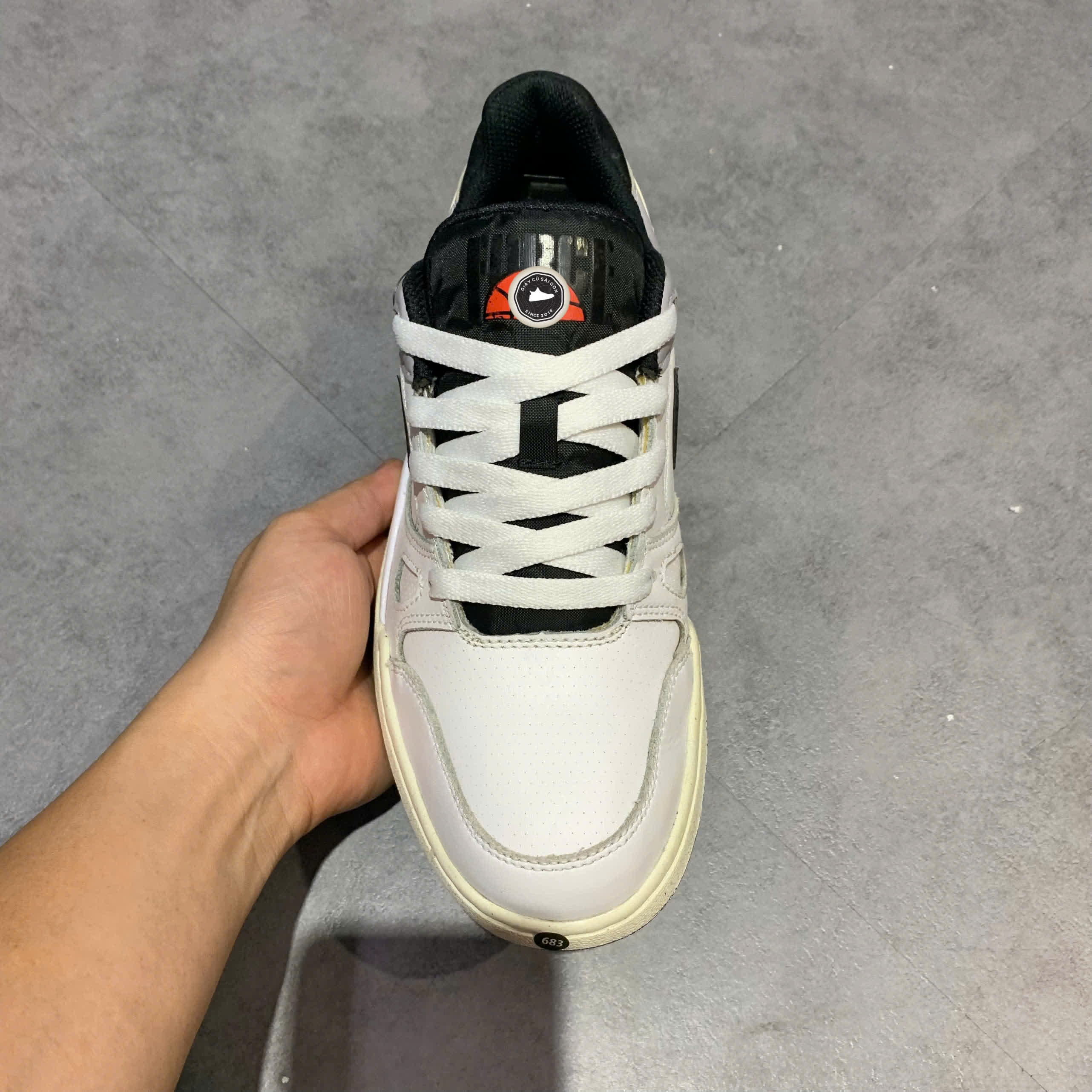 NIKE FULL FORCE LOW 'WHITE/BLACK' FB1362-101 SIZE 40 GIÀY 2HAND CHÍNH HÃNG