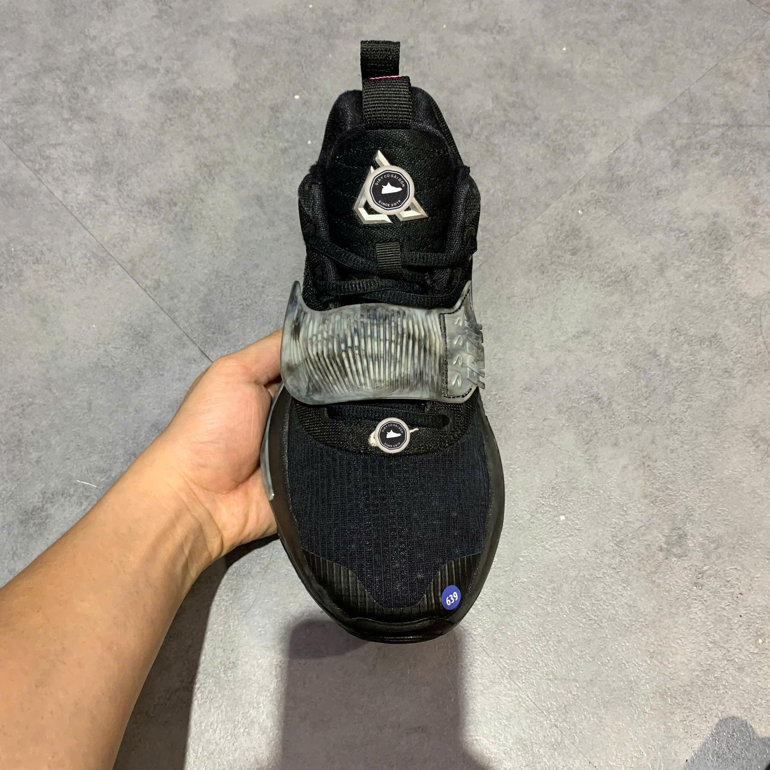 NIKE ZOOM FREAK 3 EP 'BLACK METALLIC SILVER' DA0695-002 SIZE 40 GIÀY 2HAND