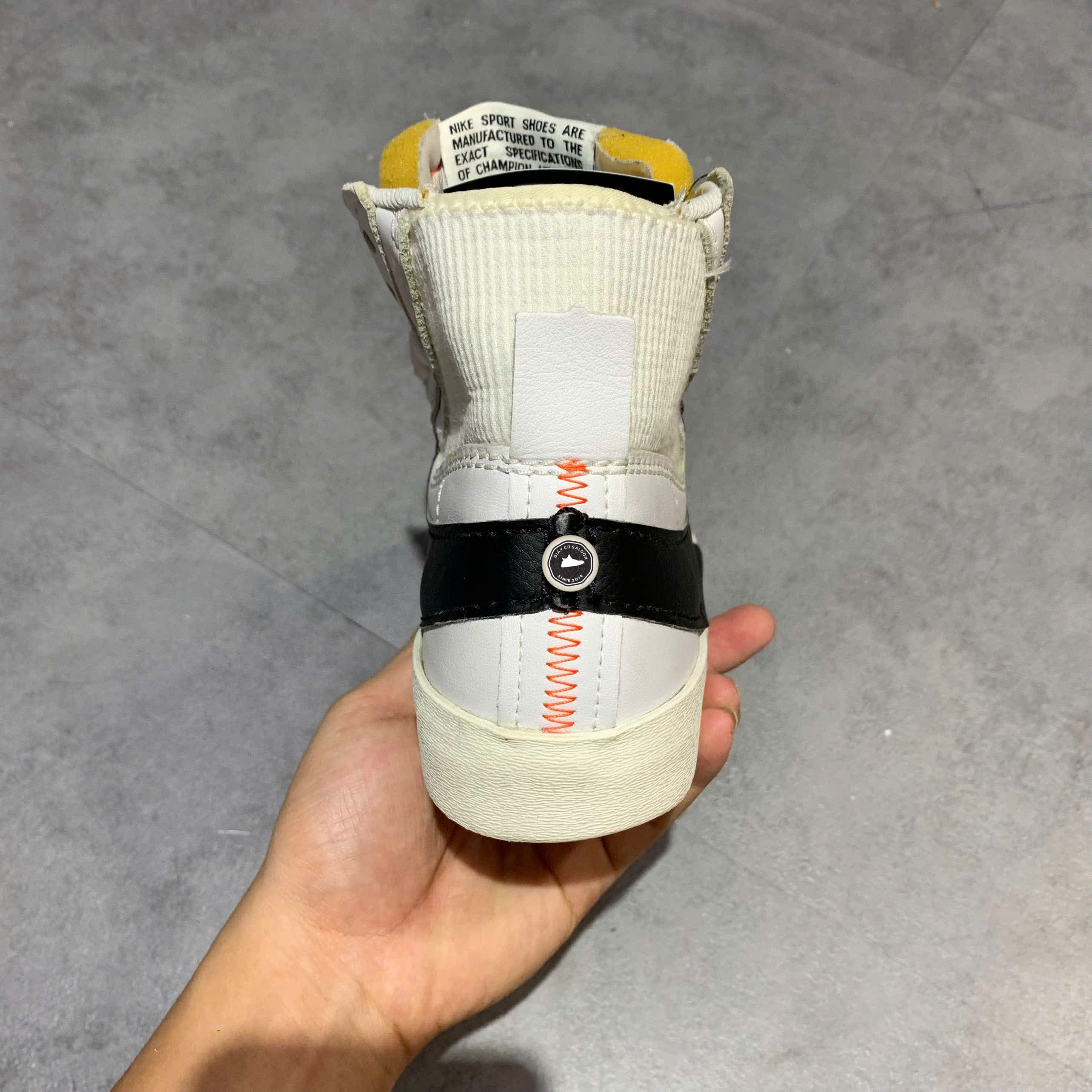 NIKE BLAZER MID '77 JUMBO WHITE BLACK DD3111-100 SIZE 40 GIÀY 2HAND CHÍNH HÃNG