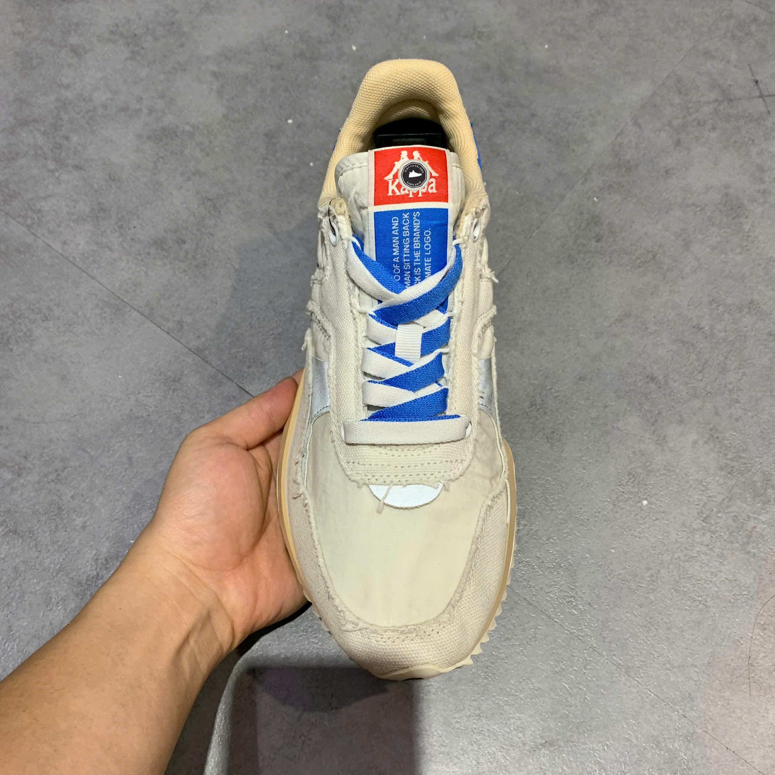 KAPPA RETRO LOW-TOP 'WHITE BLUE' K0CX5MM01-012A SIZE 40 – GIÀY 2HAND