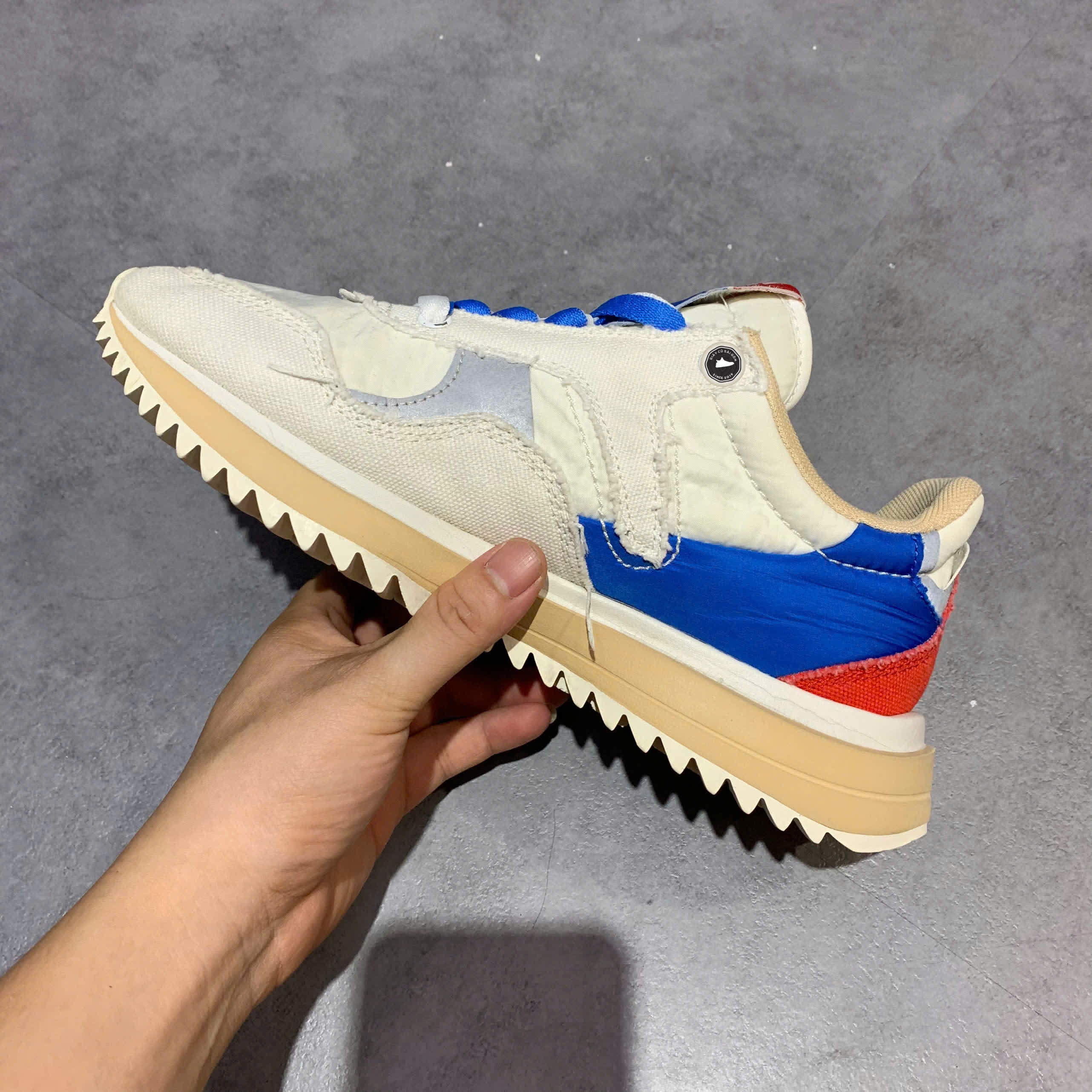 KAPPA RETRO LOW-TOP 'WHITE BLUE' K0CX5MM01-012A SIZE 40 – GIÀY 2HAND