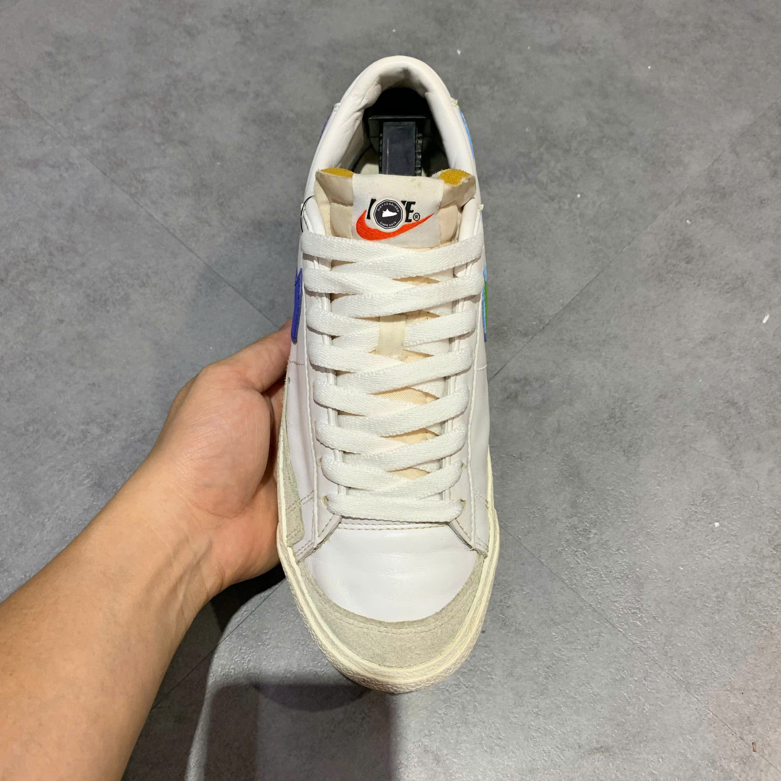 NIKE BLAZER LOW '77 VINTAGE DA6364-107 SIZE 40.5 GIÀY 2HAND CHÍNH HÃNG