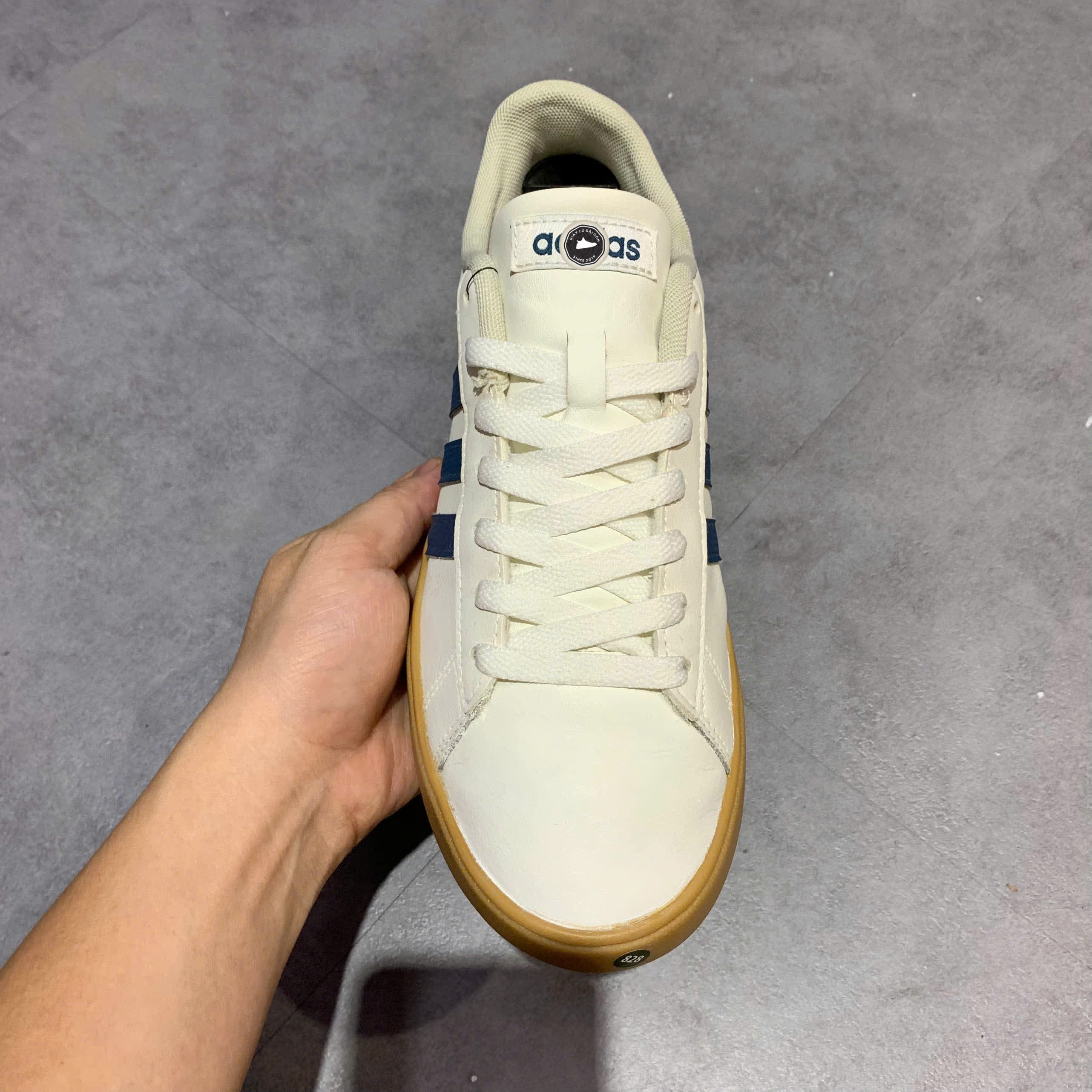 ADIDAS NEO DAILY 2.0 'WHITE BROWN BLUE' EG4000 SIZE 41 1/3 – GIÀY 2HAND CHÍNH HÃNG