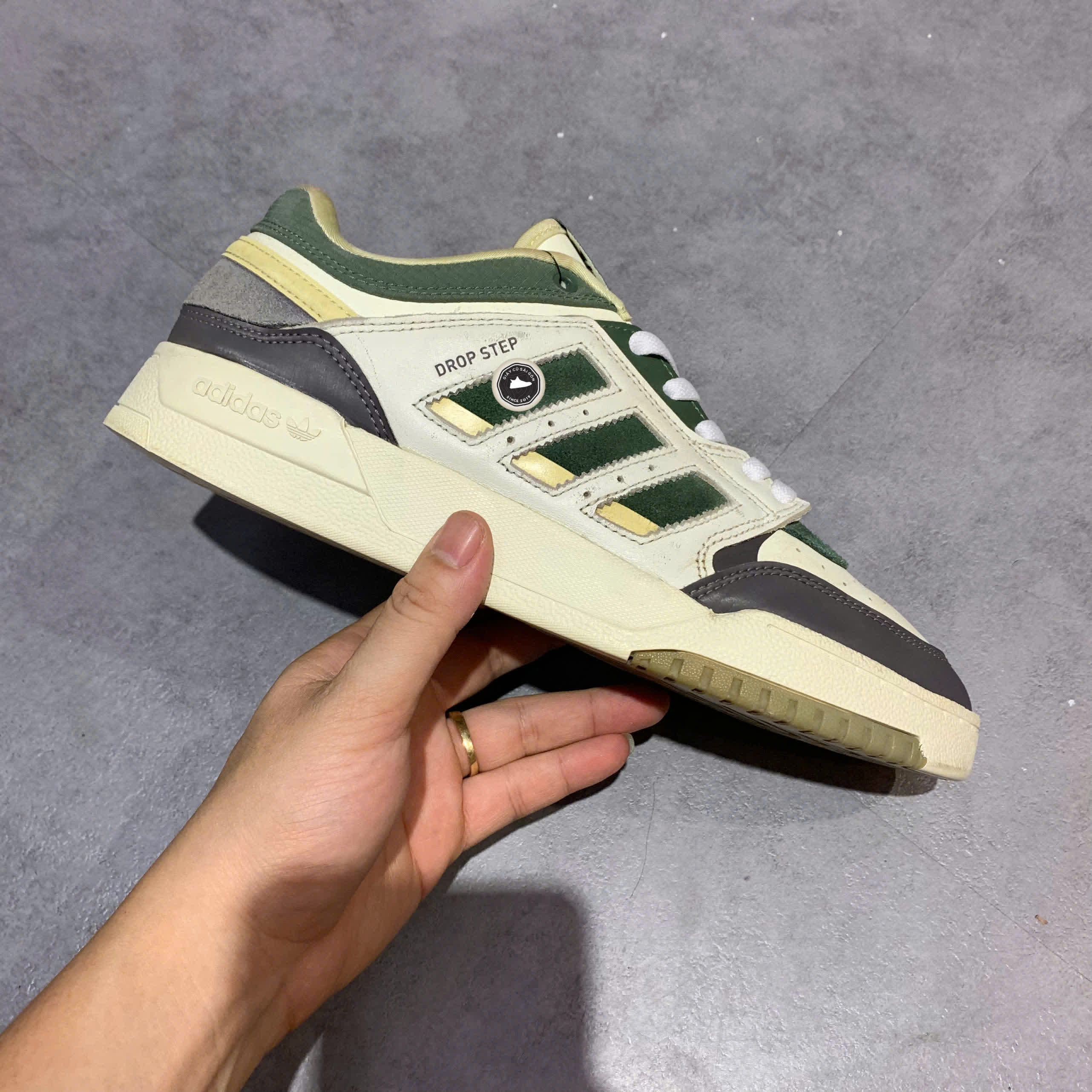 ADIDAS DROP STEP LOW 'WHITE GREEN BLACK' IG6065 SIZE 42 – GIÀY 2HAND CHÍNH HÃNG