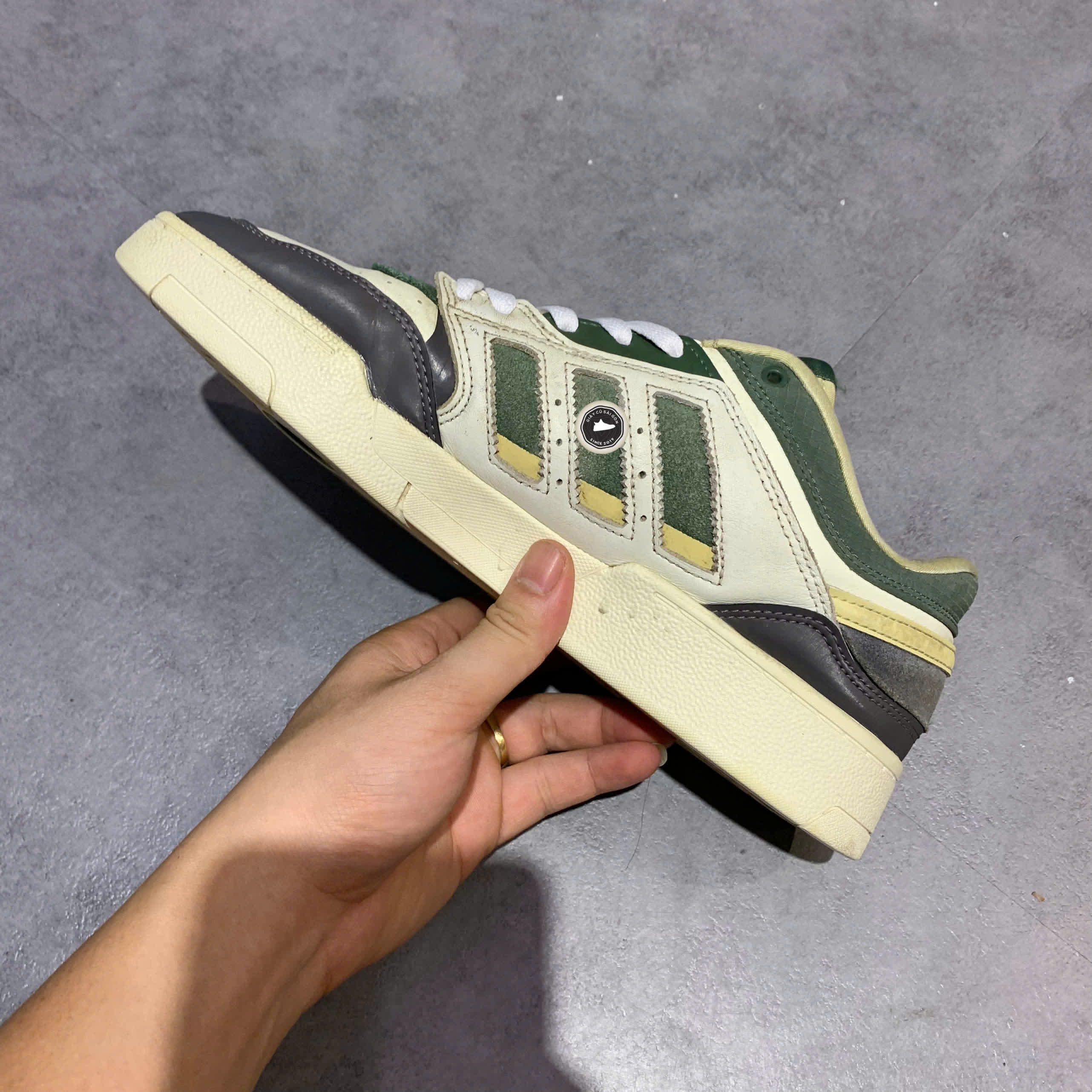 ADIDAS DROP STEP LOW 'WHITE GREEN BLACK' IG6065 SIZE 42 – GIÀY 2HAND CHÍNH HÃNG