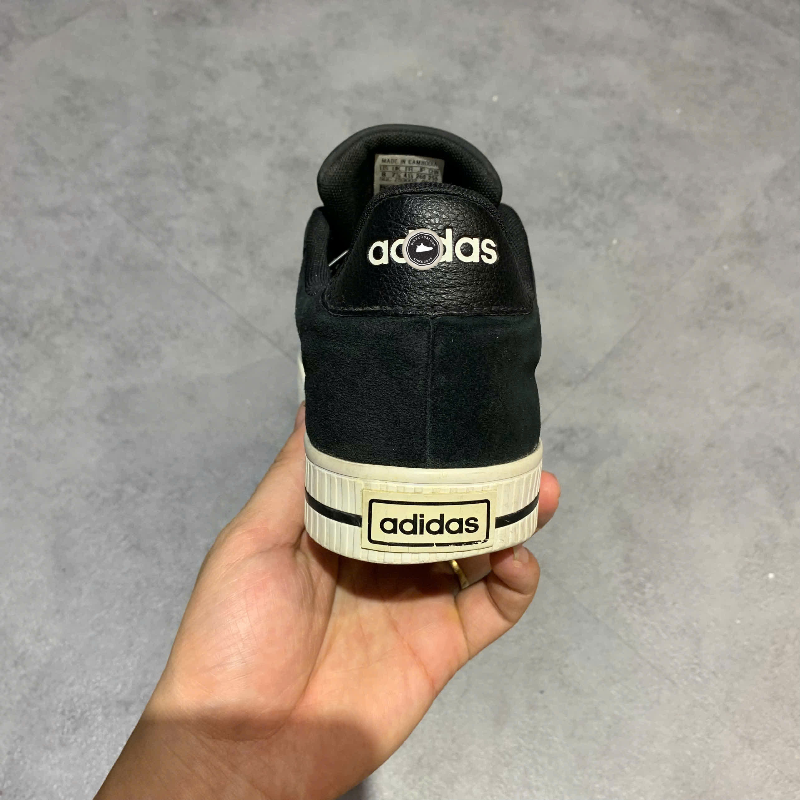 ADIDAS DAILY 3.0 ‘BLACK/WHITE’ FW7439 SIZE 41 1/3 GIÀY 2HAND CHÍNH HÃNG