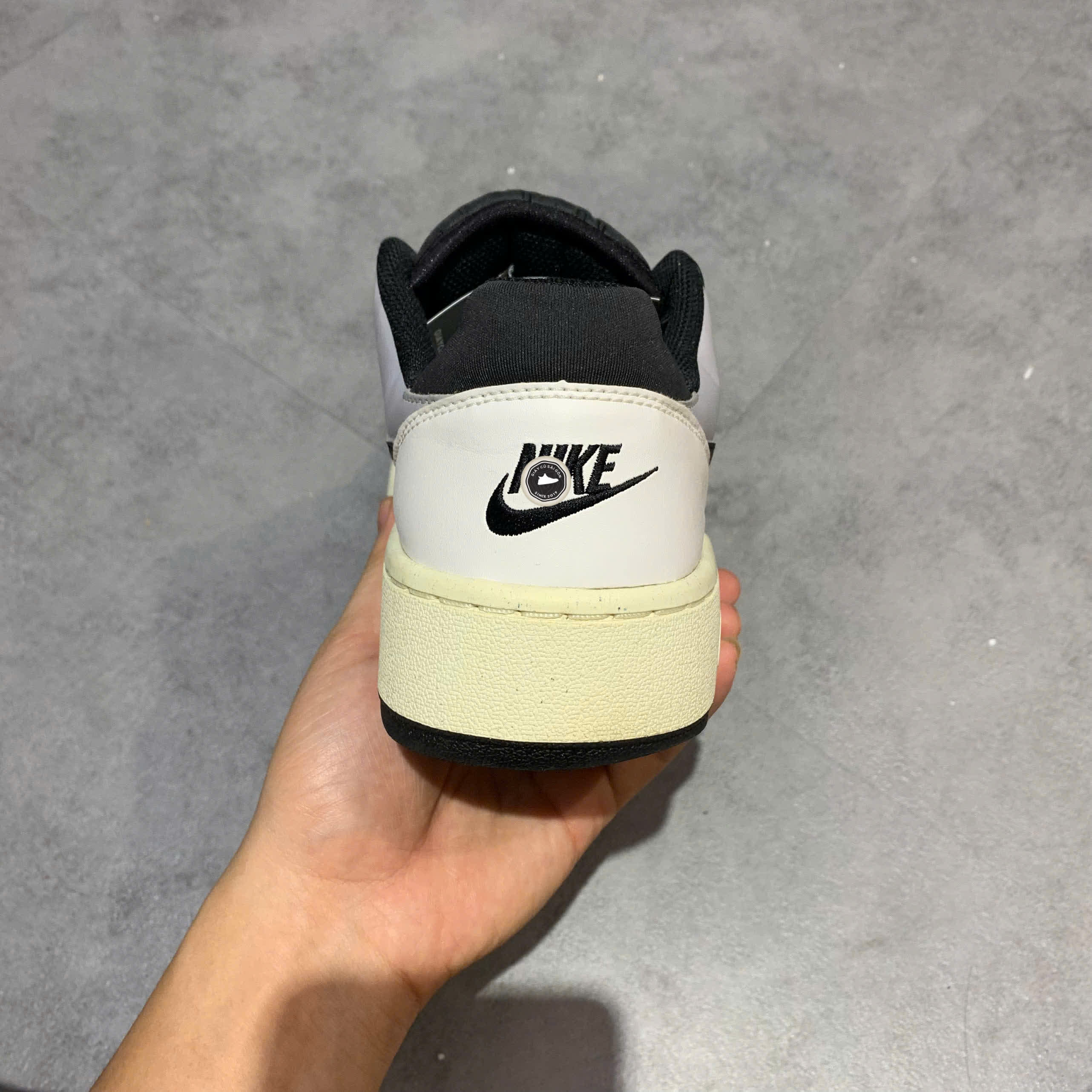 NIKE FULL FORCE LOW 'WHITE BLACK PEWTER' FB1362-101 SIZE 41 GIÀY 2HAND