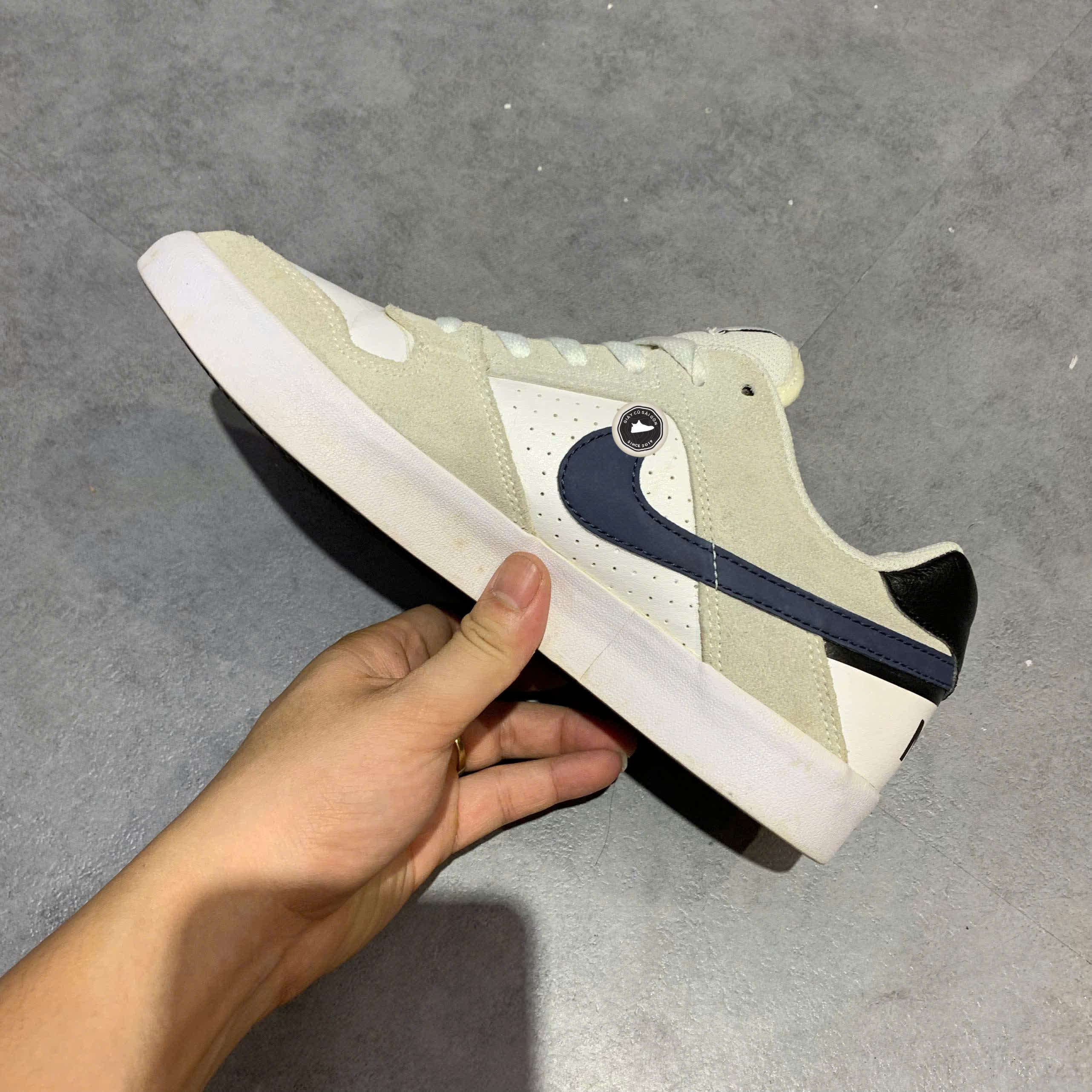 NIKE DELTA FORCE VULC SB 'WHITE THUNDER BLUE' 942237-100 SIZE 41 GIÀY 2HAND