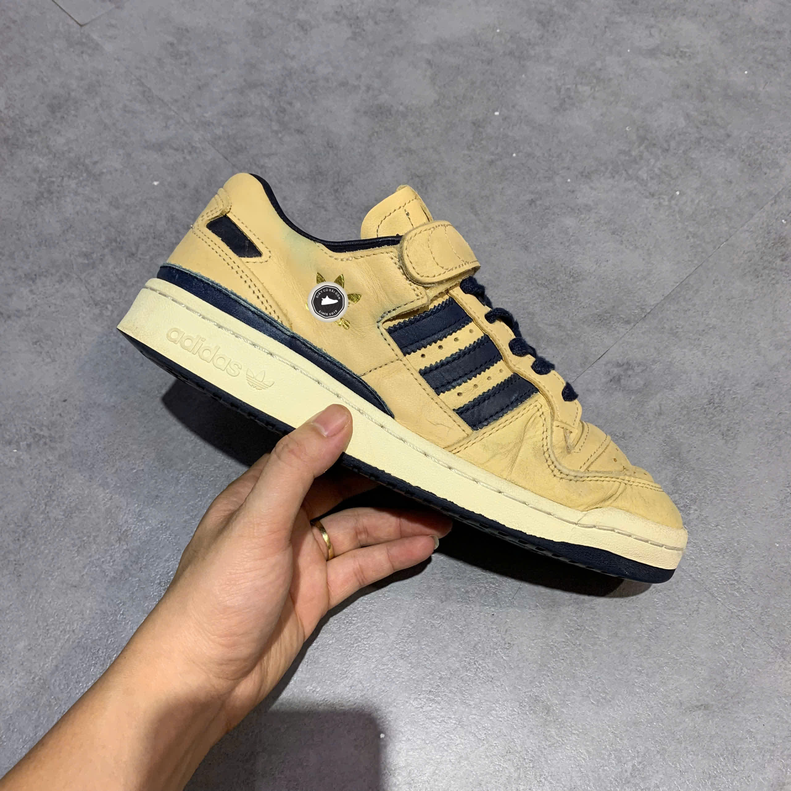 ADIDAS FORUM 84 LOW 84 Low Blue Thread SIZE 41 1/3 GIÀY 2HAND CHÍNH HÃNG