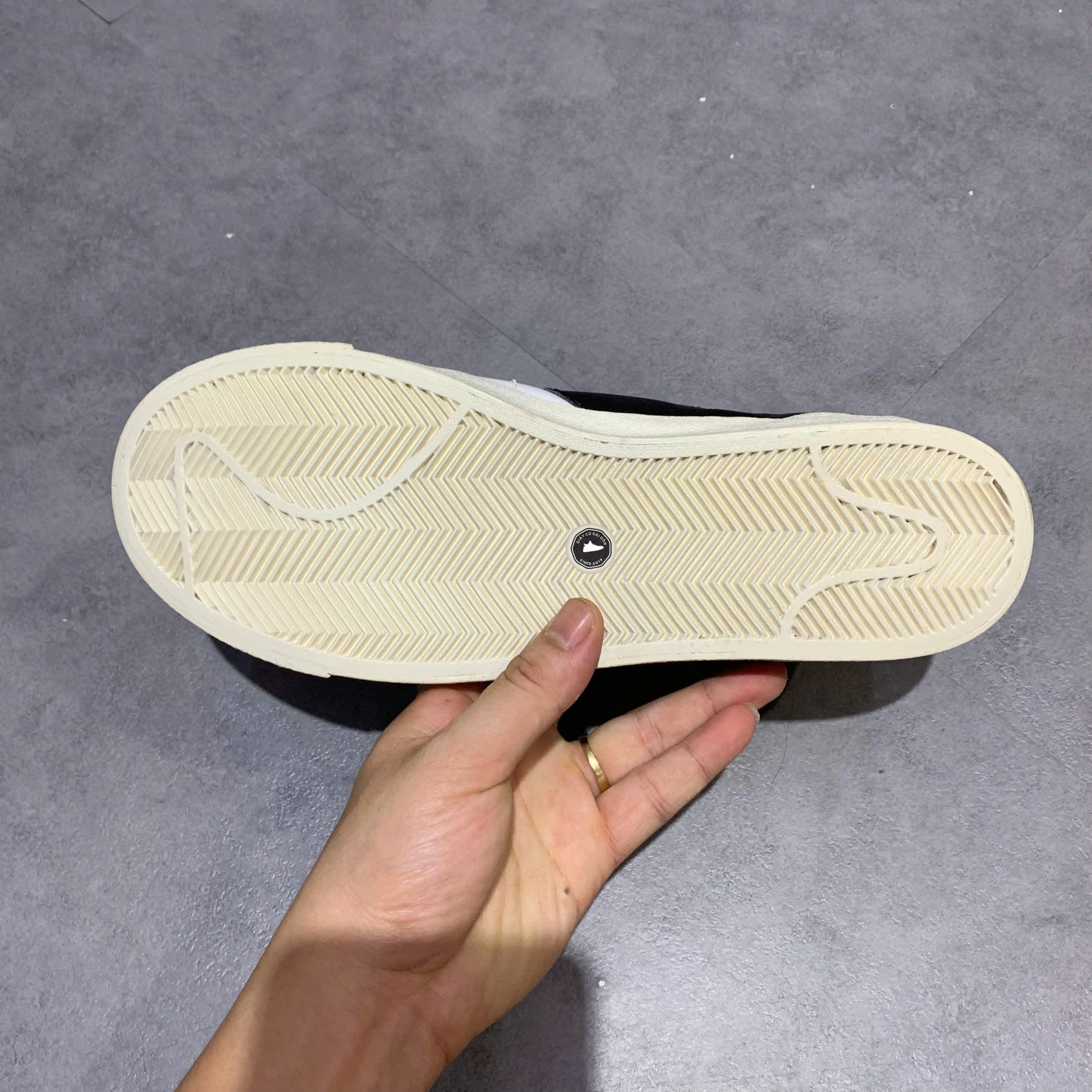 NIKE BLAZER LOW ’77 JUMBO ’WHITE BLACK’ DN2158-101 SIZE 41 GIÀY 2HAND CHÍNH HÃNG