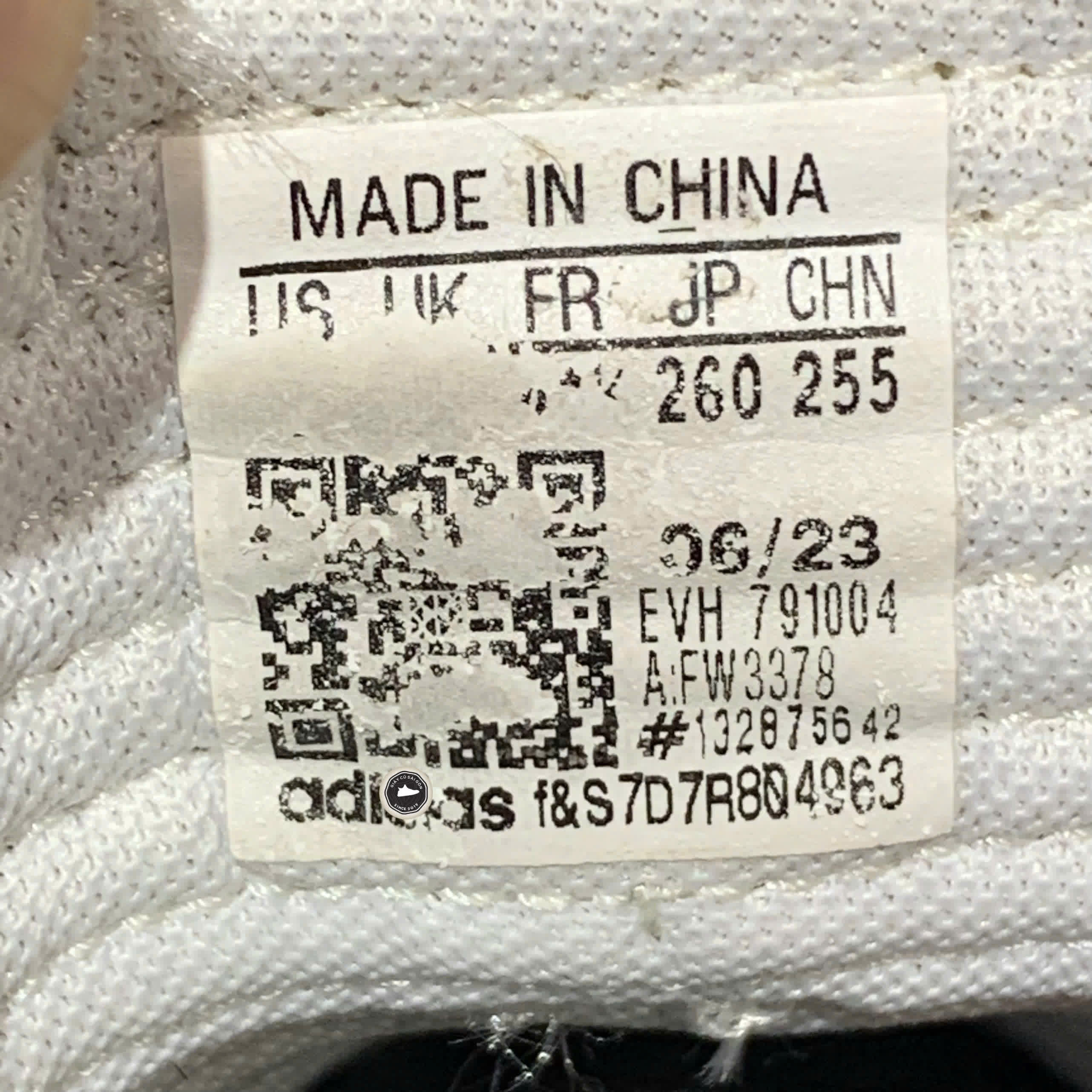 ADIDAS GRADAS 'WHITE BLACK GUM' FW3378 SIZE 41 1/3 GIÀY 2HAND CHÍNH HÃNG