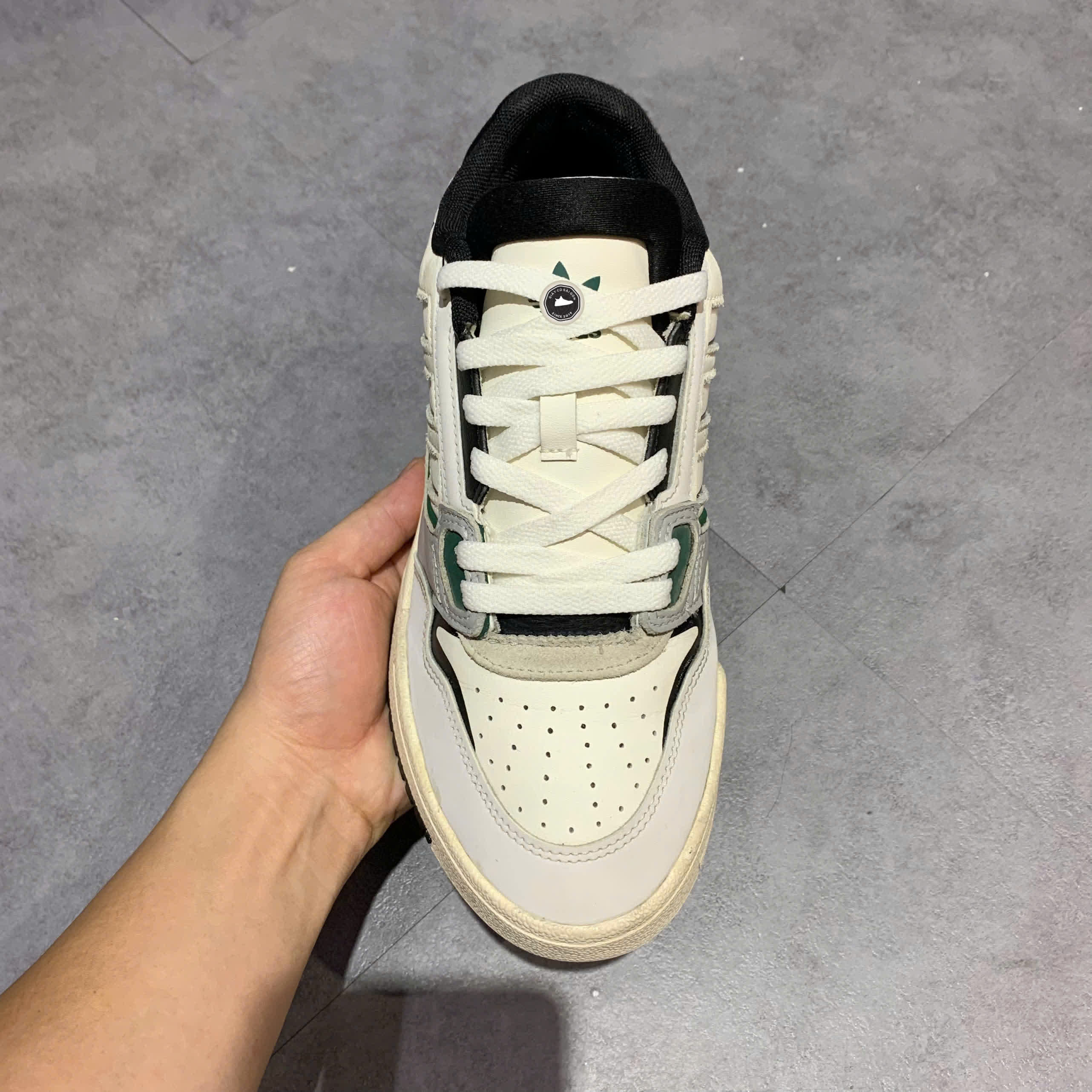 ADIDAS ORIGINALS DROP STEP LOW 2 'WHITE GREY BLACK' IG4332 SIZE 41 1/3 GIÀY 2HAND CHÍNH HÃNG