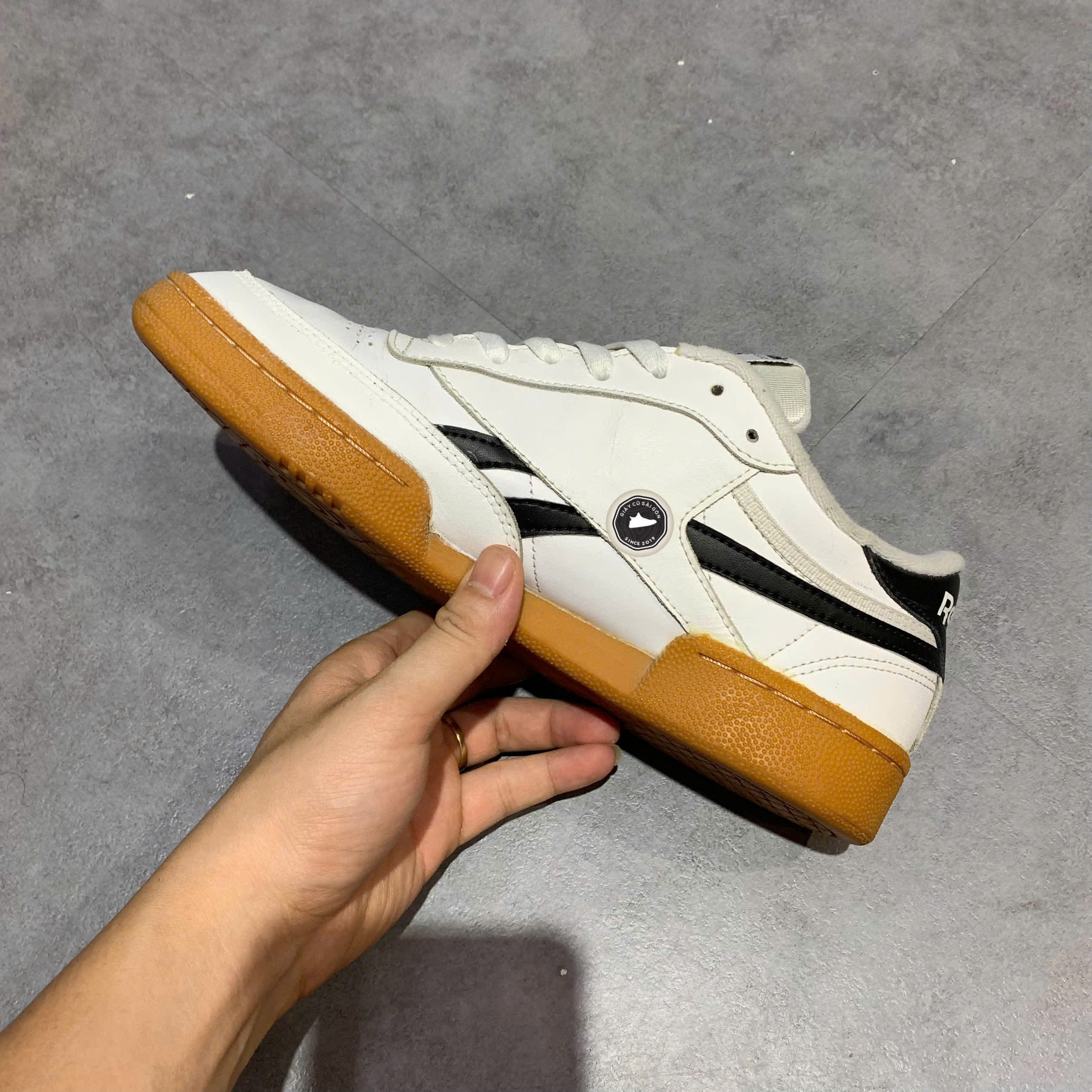 REEBOK CLASSIC NYLON 'LIGHT GREY' 1Y3501 SIZE 41 GIÀY 2HAND