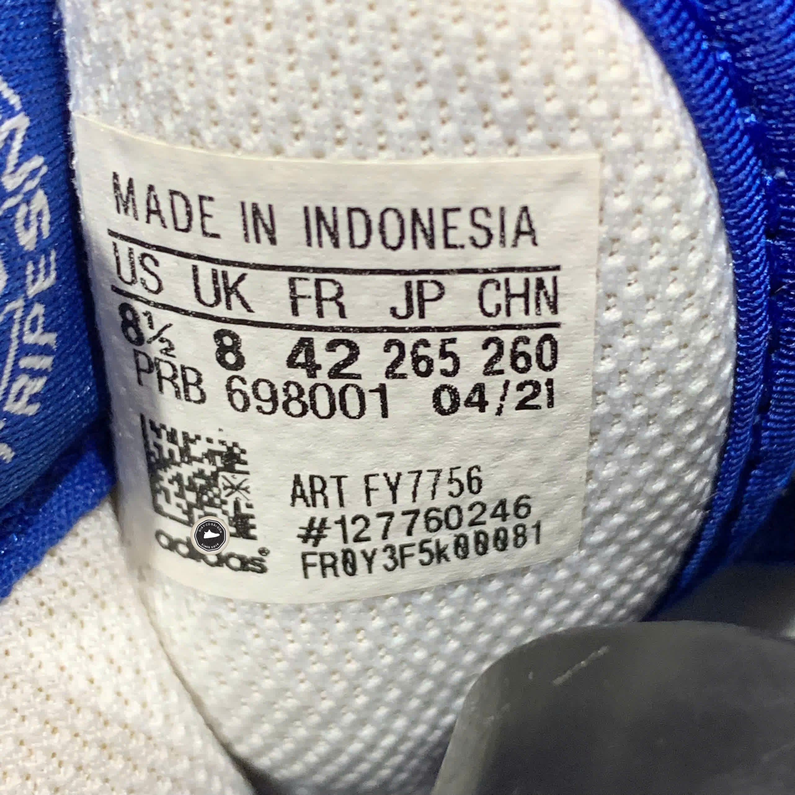 ADIDAS FORUM LOW “WHITE/ROYAL BLUE” FY7756 SIZE 42 2/3 – GIÀY 2HAND CHÍNH HÃNG