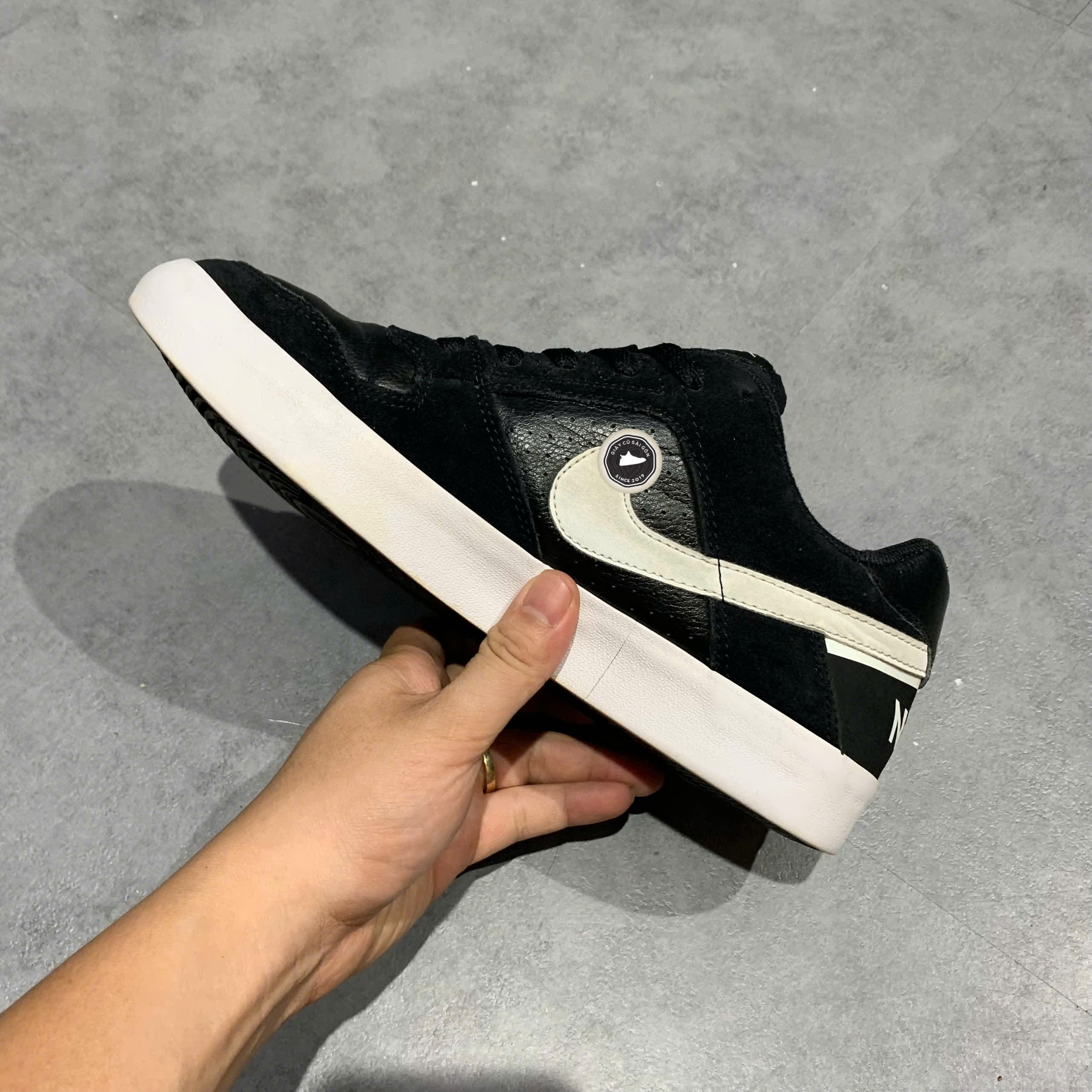 NIKE DELTA FORCE VULC SB BLACK 942237 010 – SIZE 42.5 GIÀY 2HAND CHÍNH HÃNG PVN19389