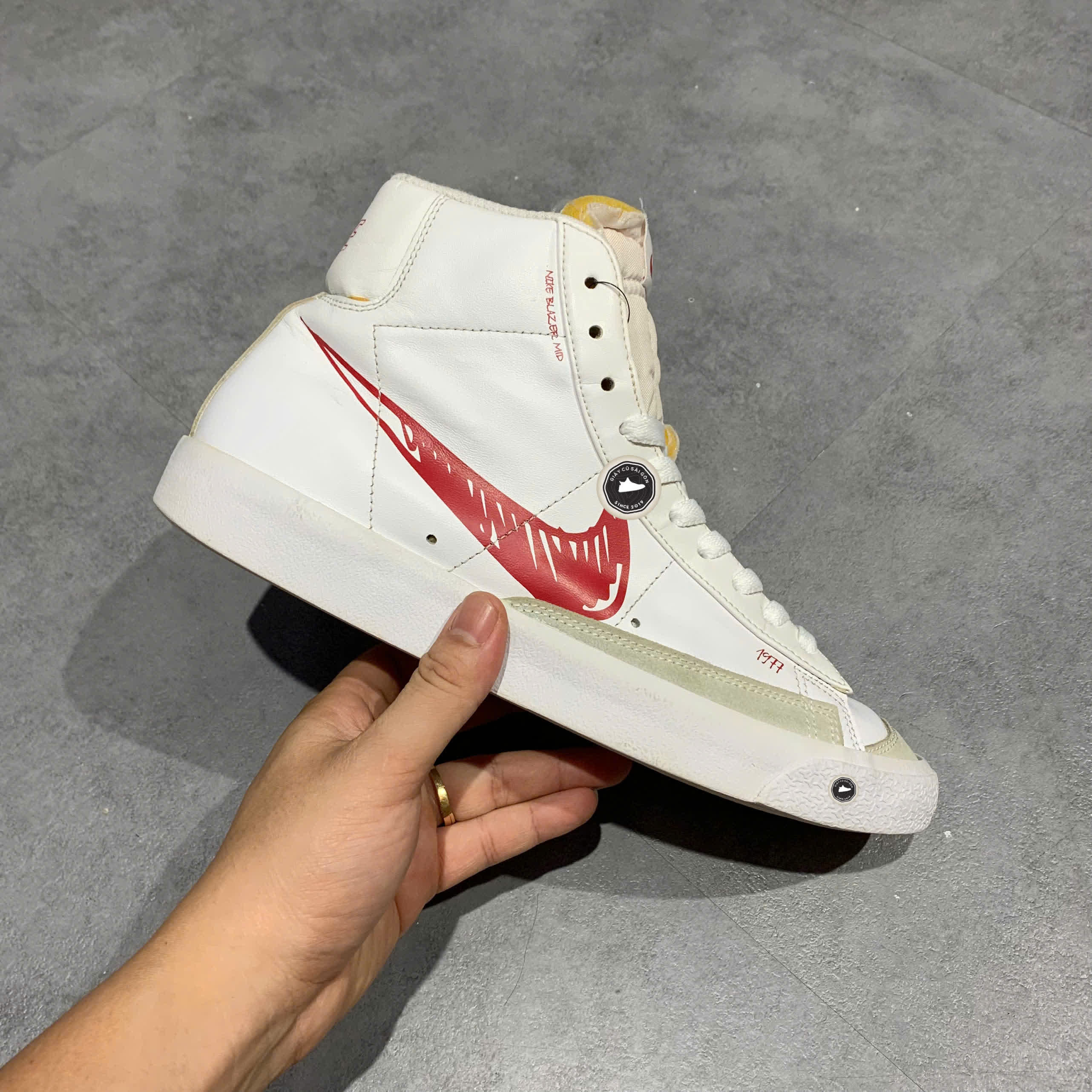 NIKE BLAZER MID ’77 SKETCH PACK CW7580 100 – GIÀY 2HAND CHÍNH HÃNG PVN19338