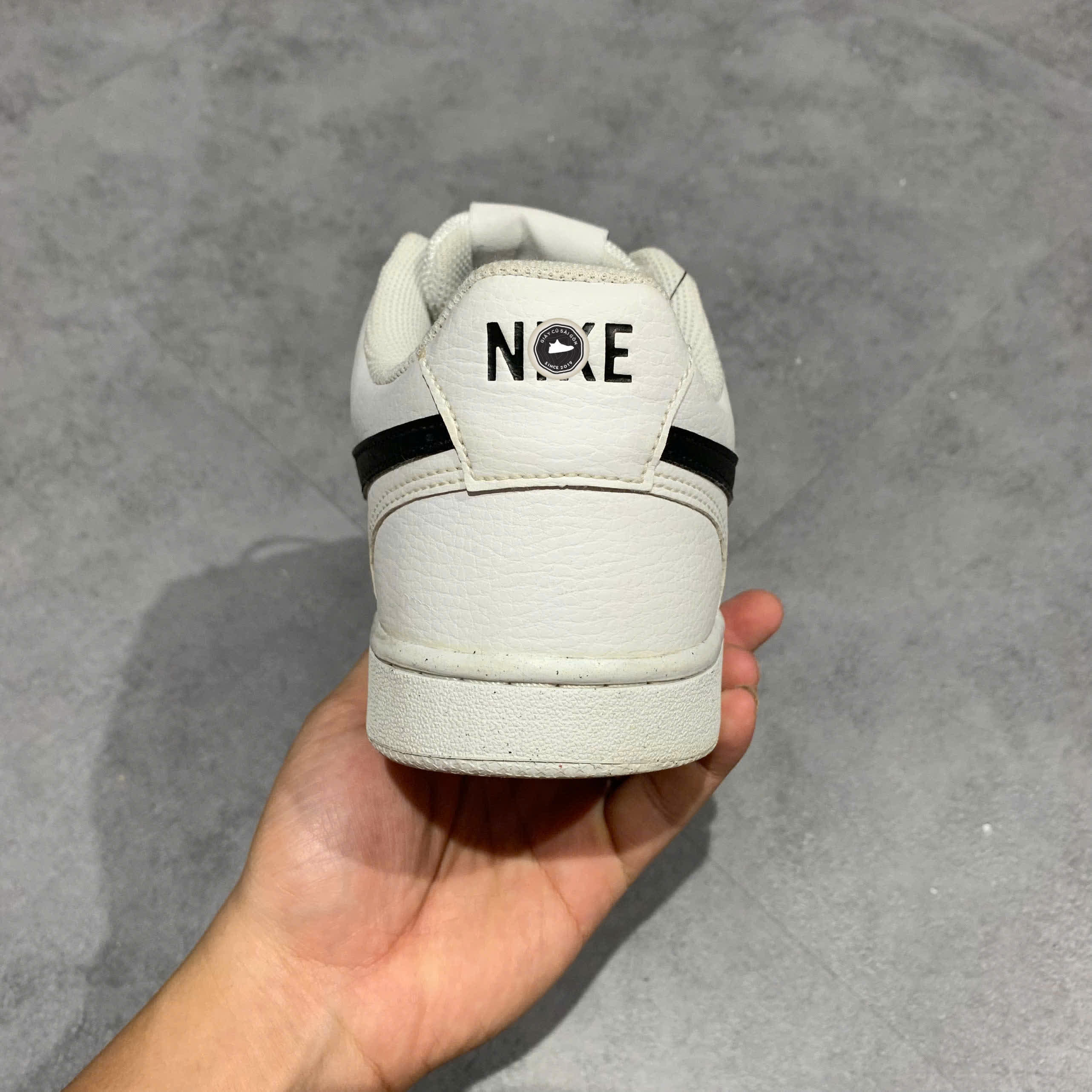NIKE COURT VISION LOW NEXT NATURE WHITE WHITE BLACK DH2987 101 – GIÀY 2HAND CHÍNH HÃNG PVN19195