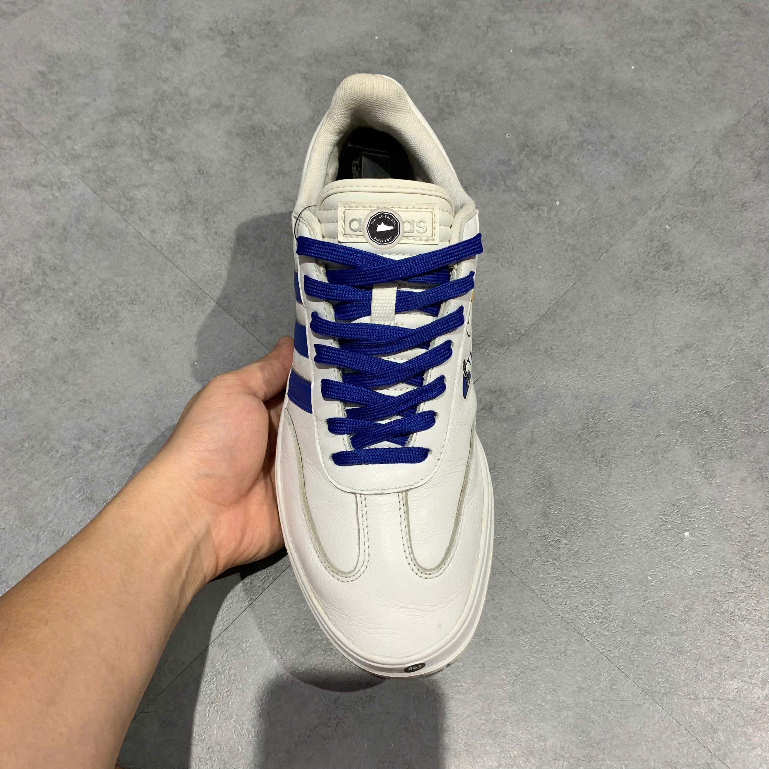 ADIDAS NEO GRADAS ‘WHITE YELLOW BLUE’ – SIZE 42 2/3 – GIÀY 2HAND