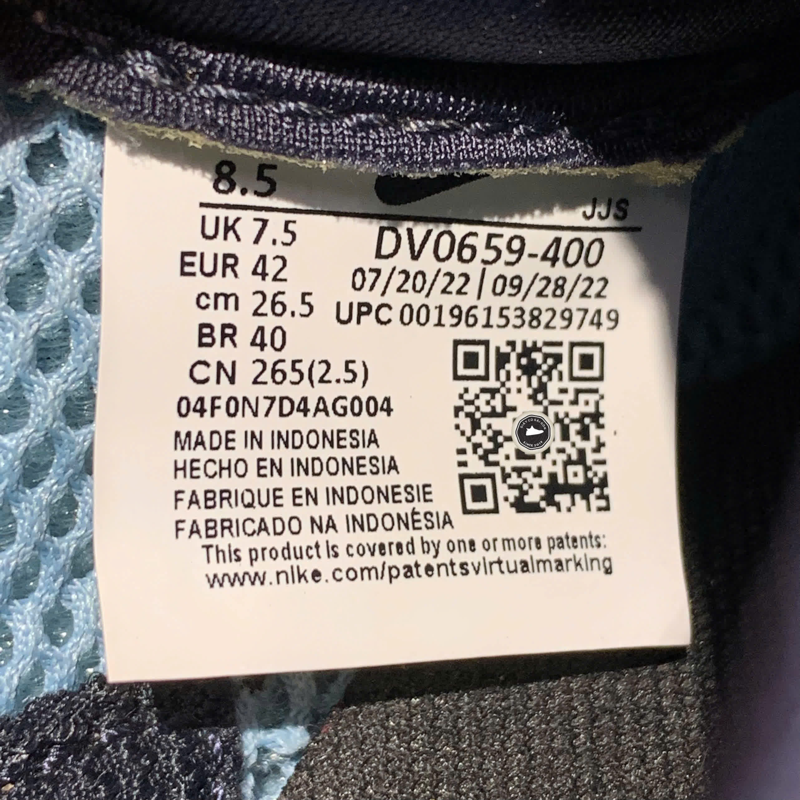 NIKE AIR KUKINI WORN BLUE OBISIDIAN DV0659 400 – GIÀY 2HAND CHÍNH HÃNG PVN19188