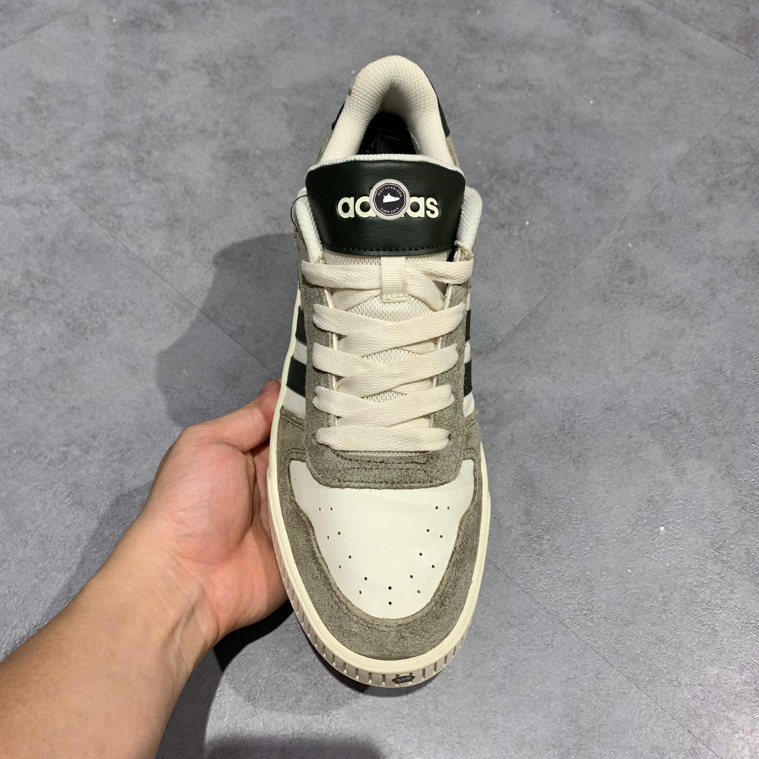ADIDAS D PAD CLASSIC BASKETBALL SHOES GREY BLACK WHITE JI2548 – GIÀY 2HAND CHÍNH HÃNG PVN19311