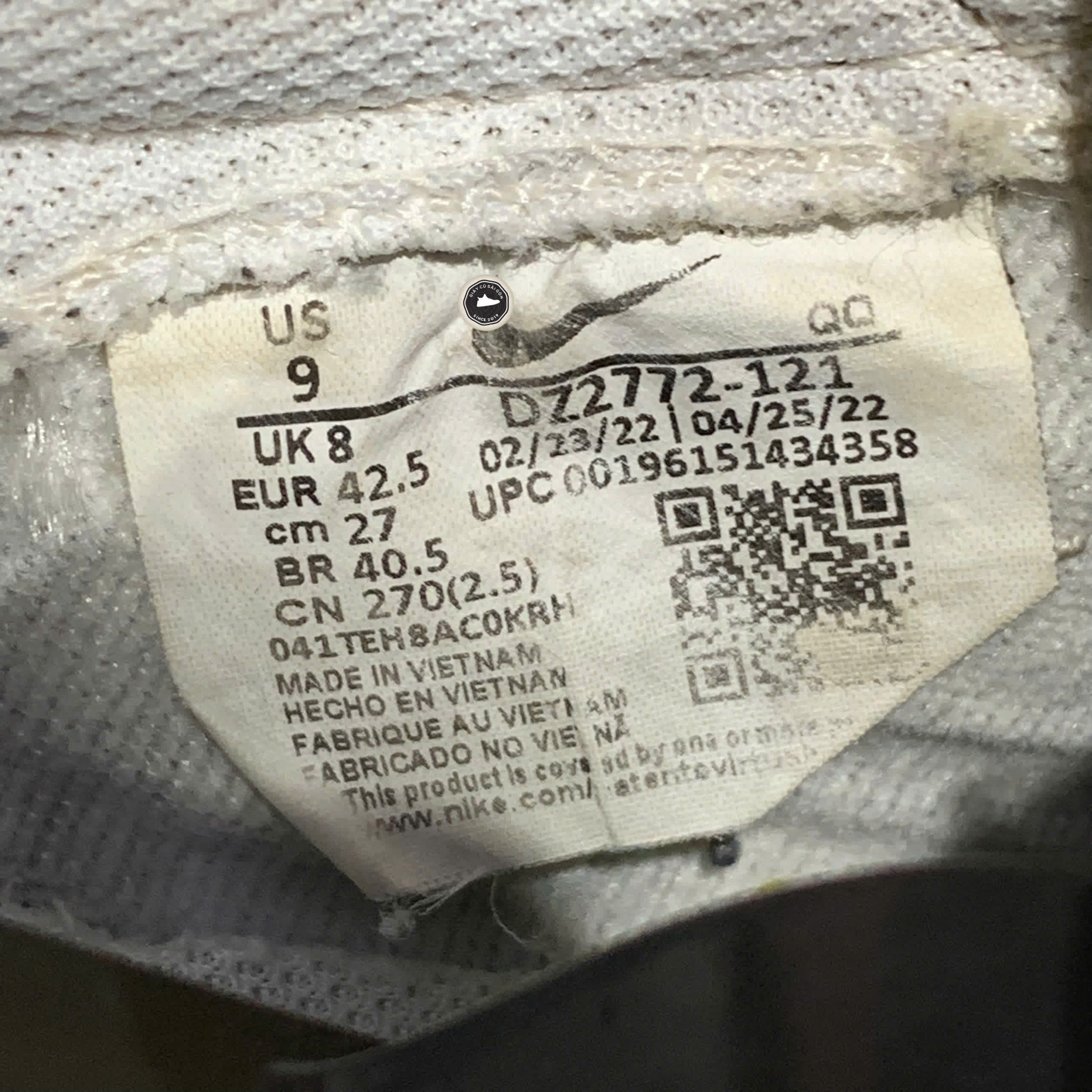 NIKE BLAZER LOW ’77 JUMBO WHITE KHAKI – DZ2772‑121 SIZE 42.5 – GIÀY 2HAND CHÍNH HÃNG