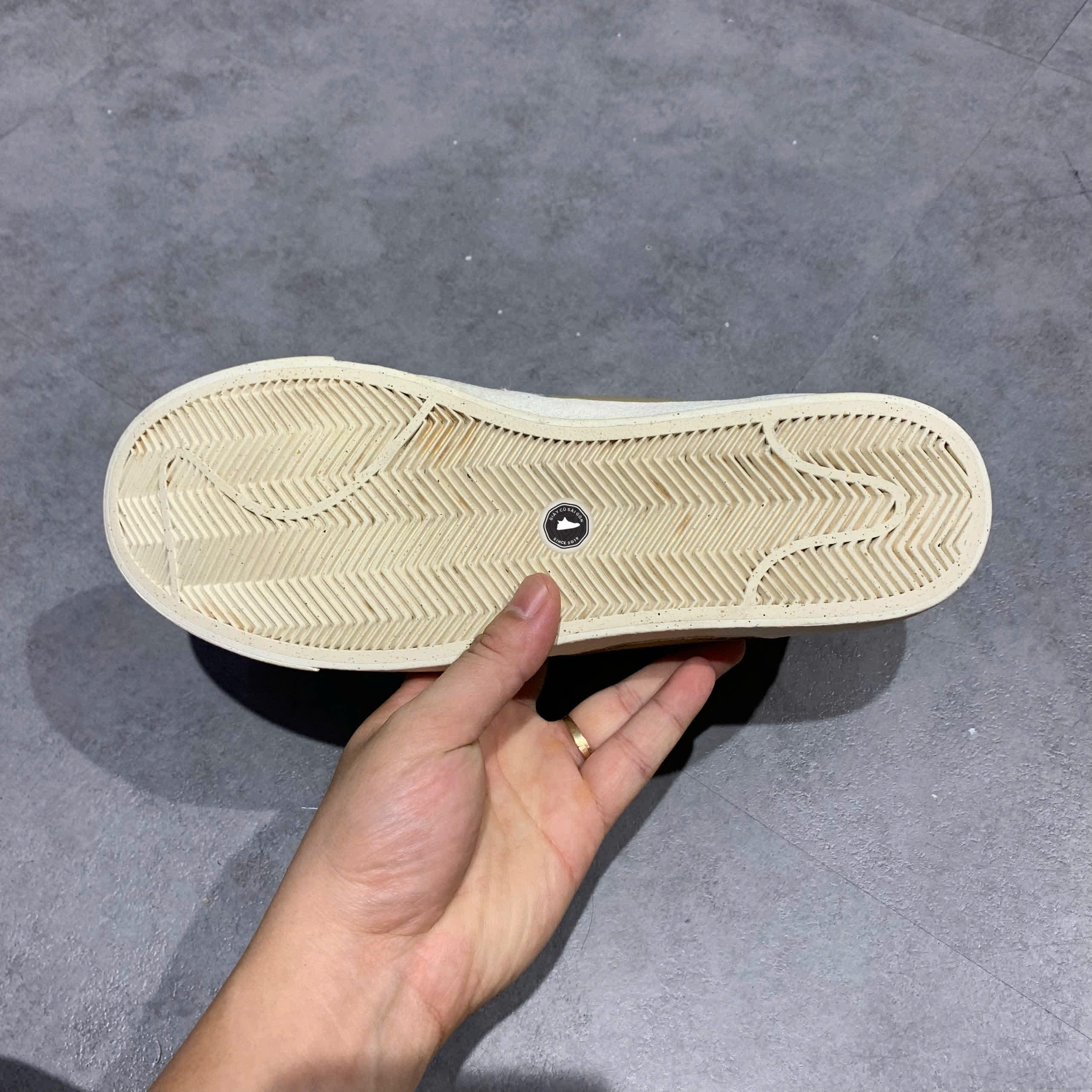 NIKE BLAZER LOW ’77 JUMBO WHITE KHAKI – DZ2772‑121 SIZE 42.5 – GIÀY 2HAND CHÍNH HÃNG
