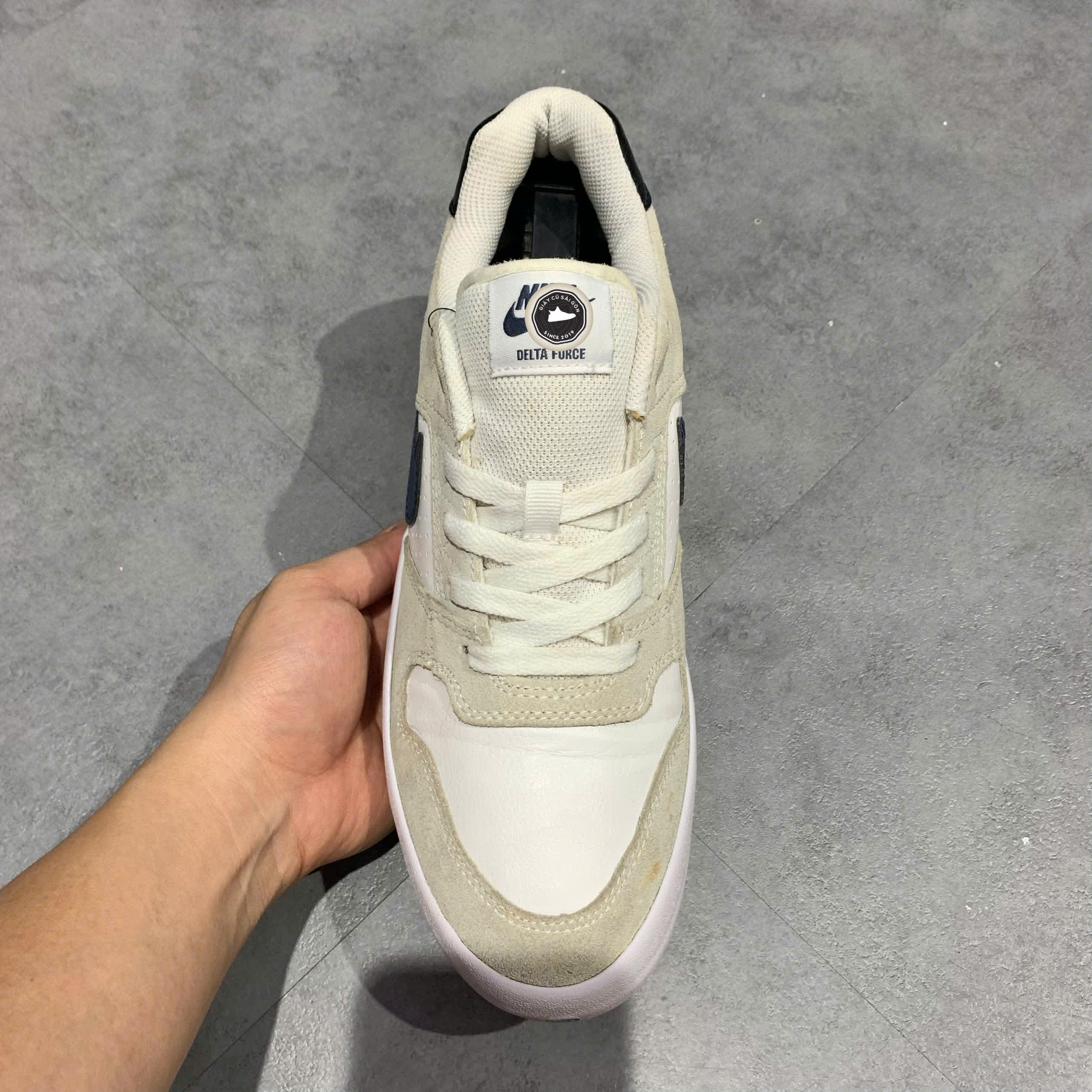 NIKE DELTA FORCE VULC SB ‘WHITE THUNDER BLUE’ 942237 100 SIZE 43 GIÀY 2HAND