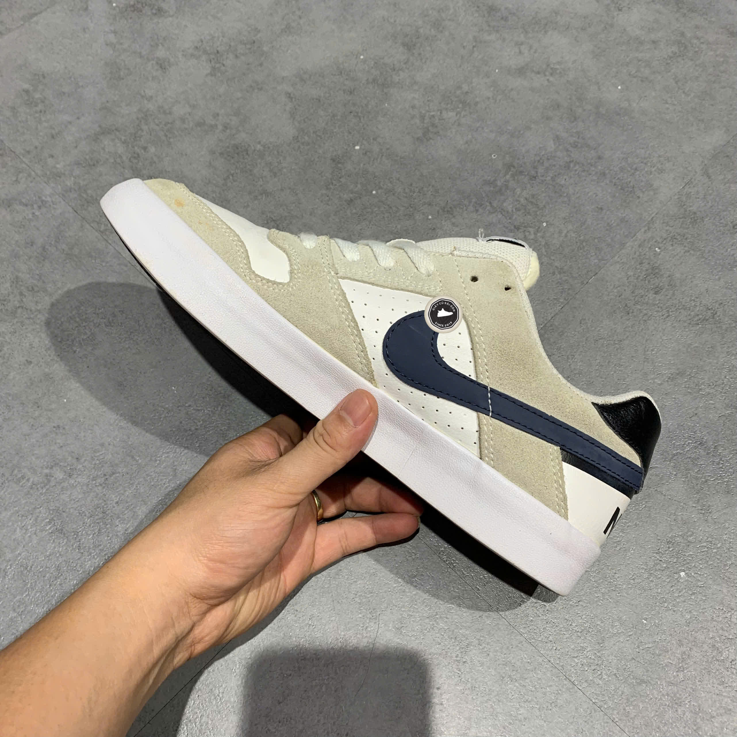 NIKE DELTA FORCE VULC SB ‘WHITE THUNDER BLUE’ 942237 100 SIZE 43 GIÀY 2HAND