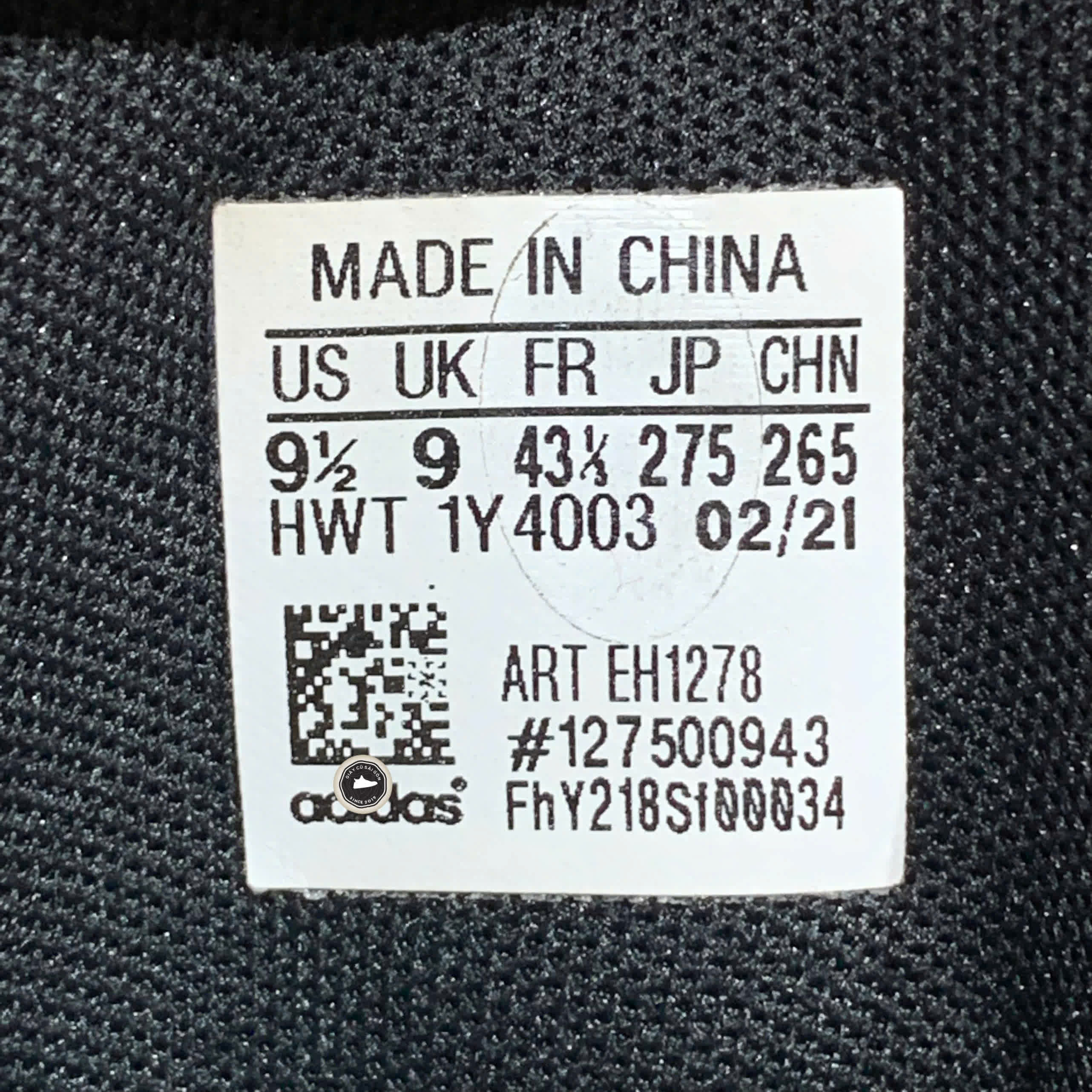 ADIDAS ENTRAP CORE BLACK EH1278 – GIÀY 2HAND CHÍNH HÃNG PVN19387
